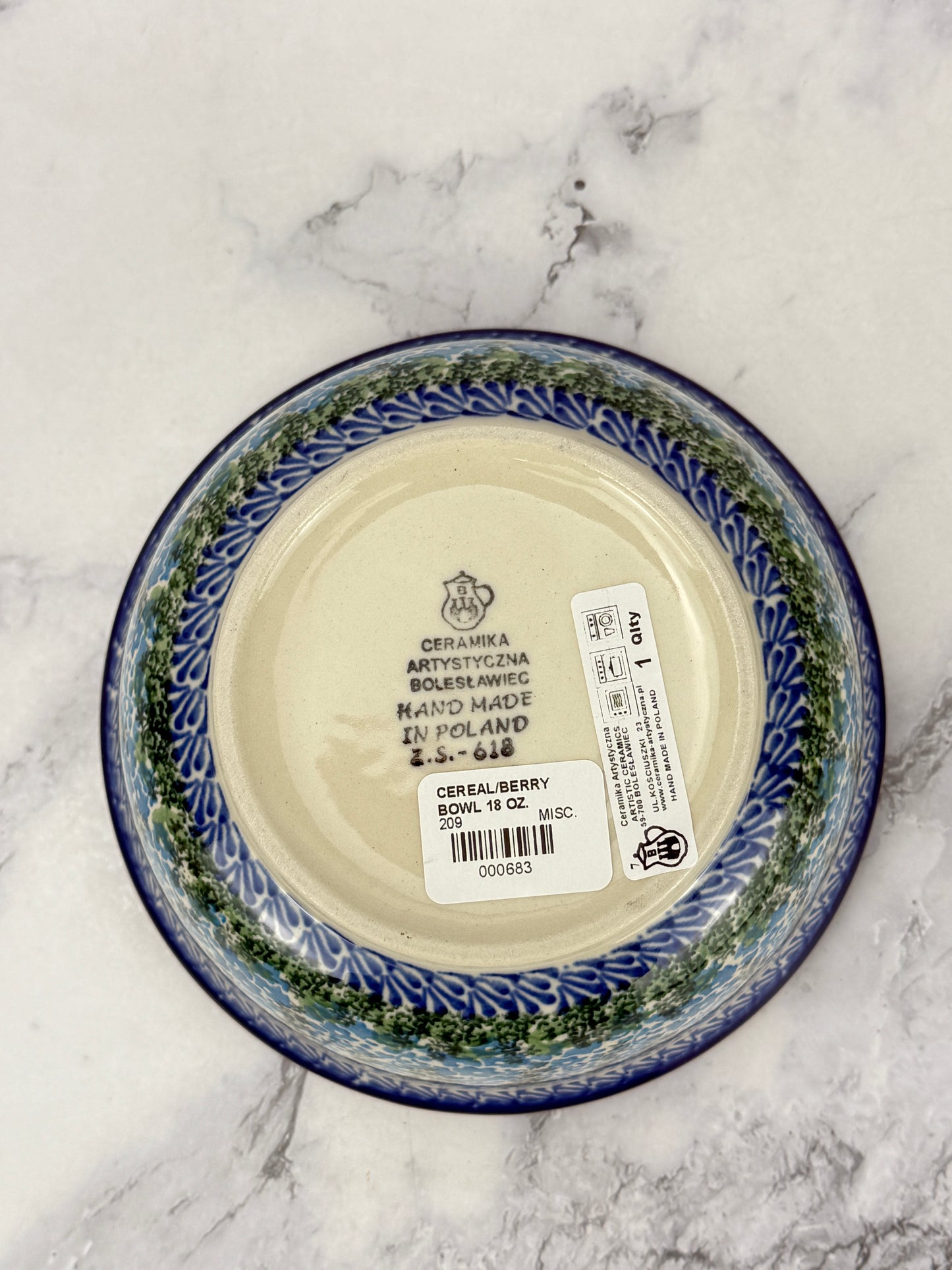Cereal / Berry Bowl - Shape 209 - Pattern 3279