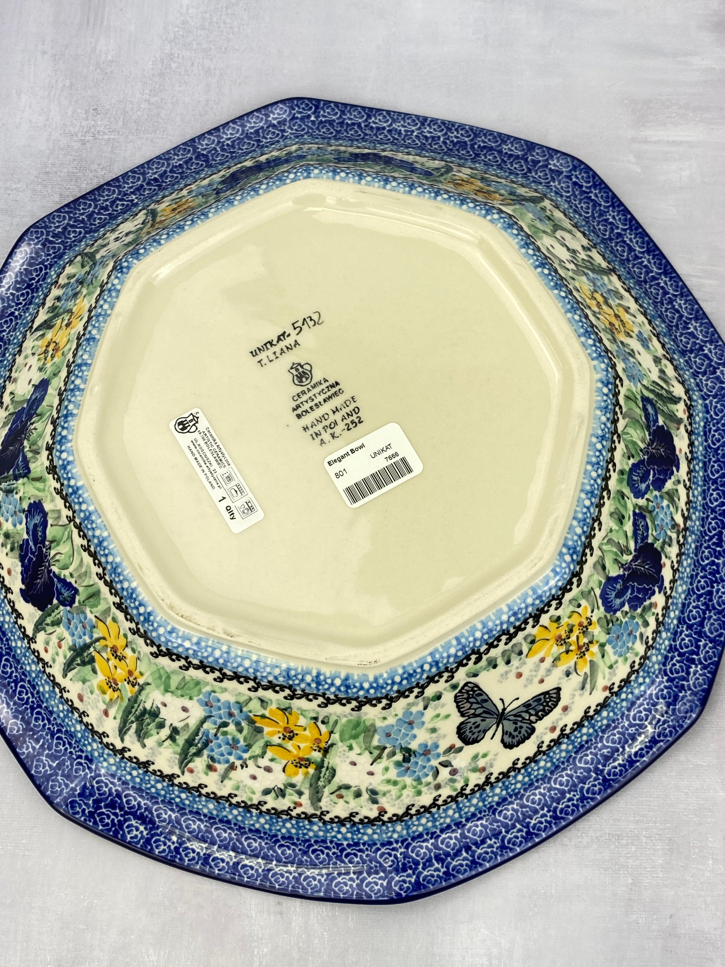 Extra Large Flared Unikat Bowl - Shape 801 - Pattern U5132