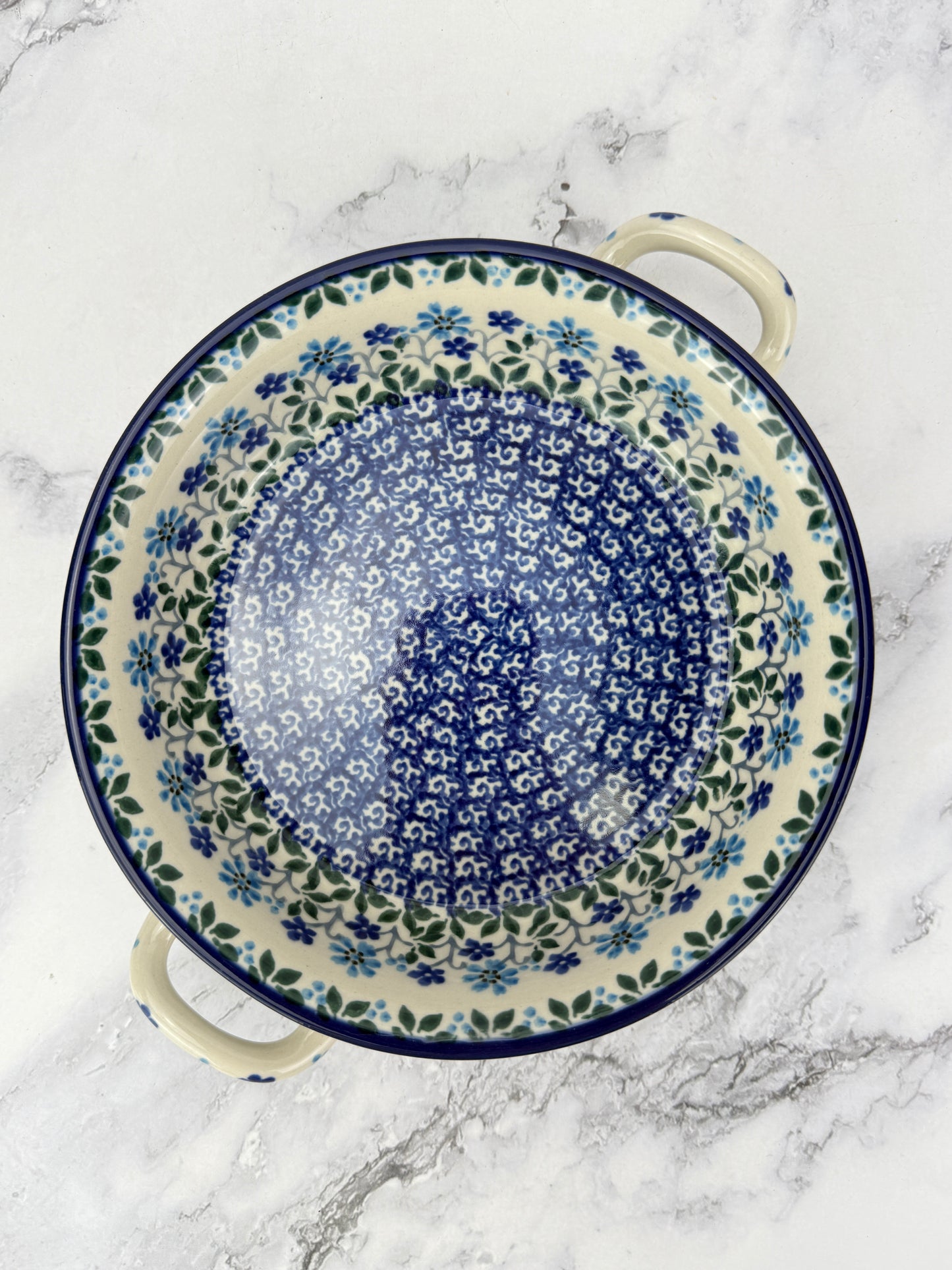 Small Round Baker with Handles - Shape C40 - Pattern 2785