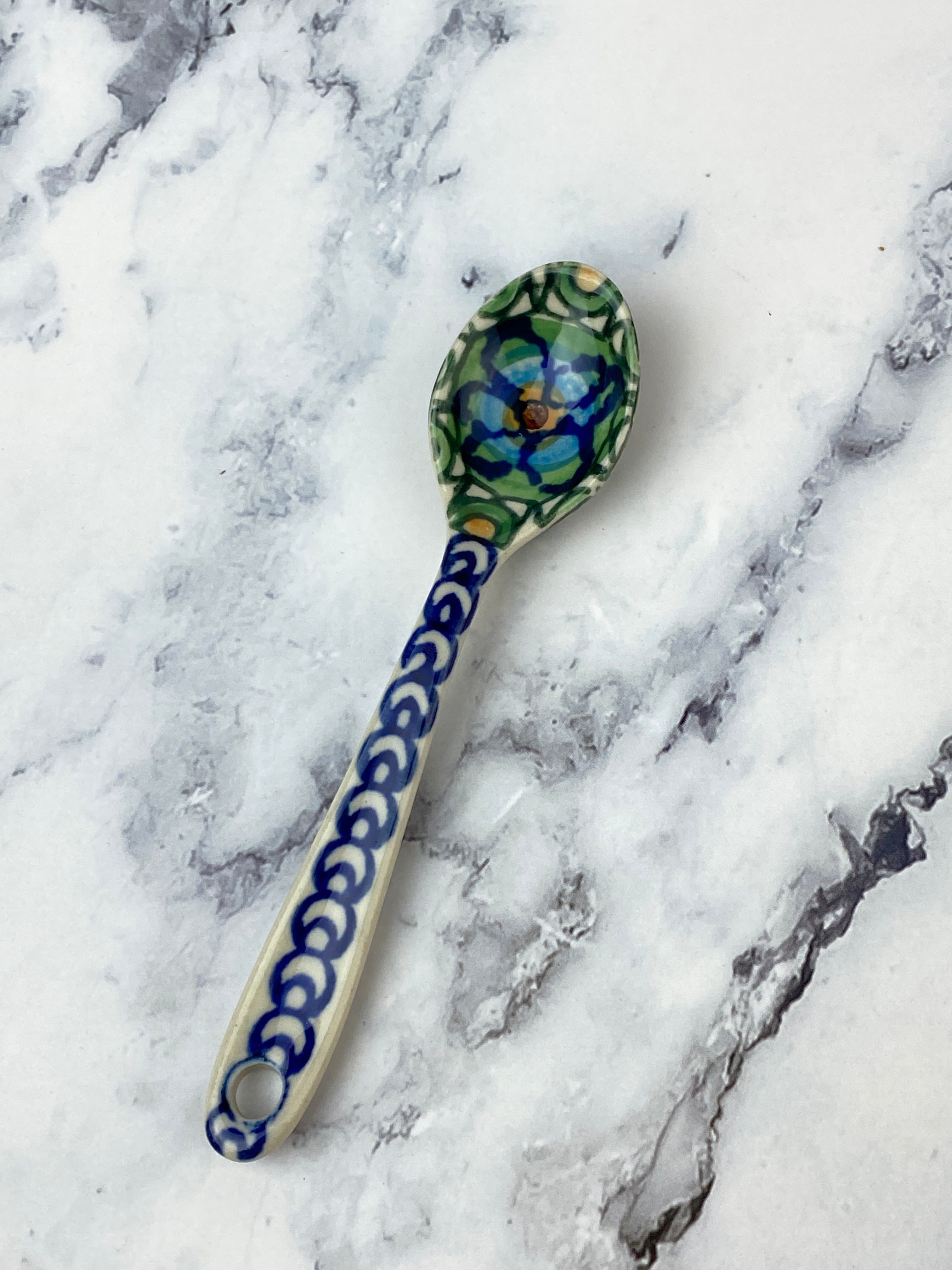 Unikat Small Sugar Spoon - Shape 592 - Pattern U2726 – Polish Pottery ...