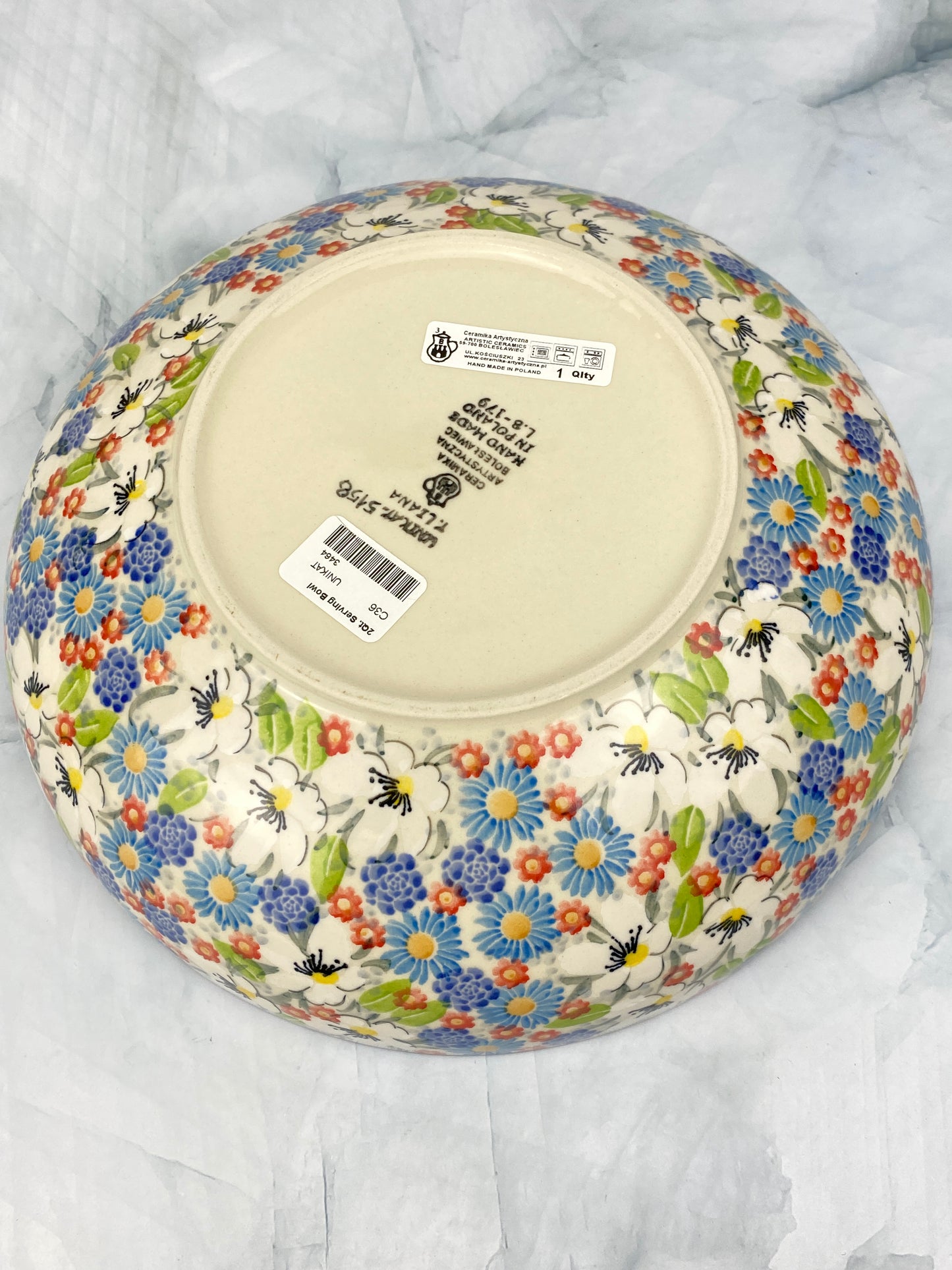 11" Unikat Serving Bowl - Shape C36 - Pattern U5158