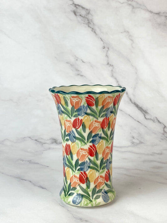 Ruffled Unikat Bud Vase - Shape 127 - Pattern U4226