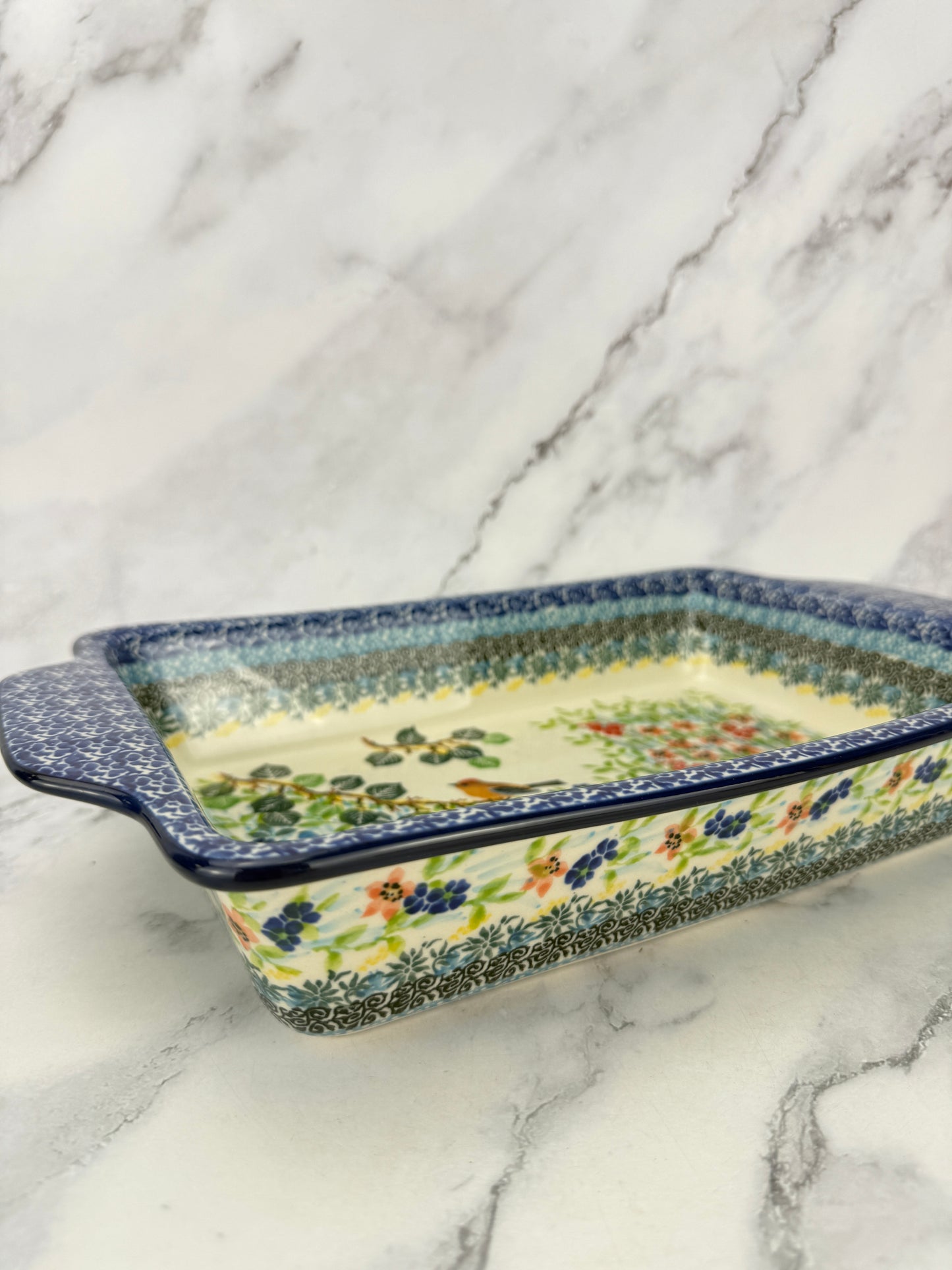 Unikat Rectangular Baker With Handles - Shape A59 - Pattern U5098
