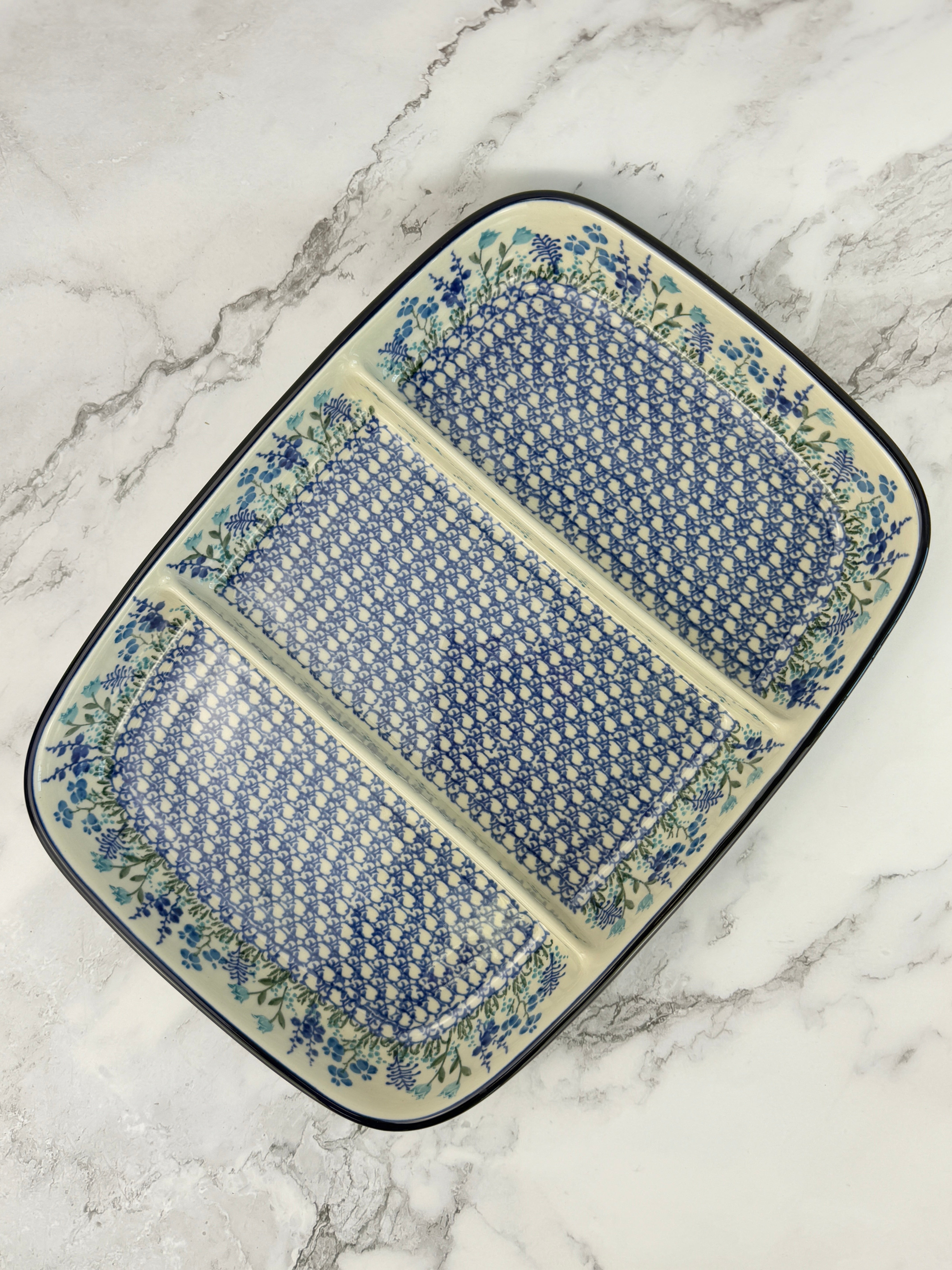 Shapi 394 Large Three Part Divided Dish - Shape 394 - Pattern 2898 – Polish ...