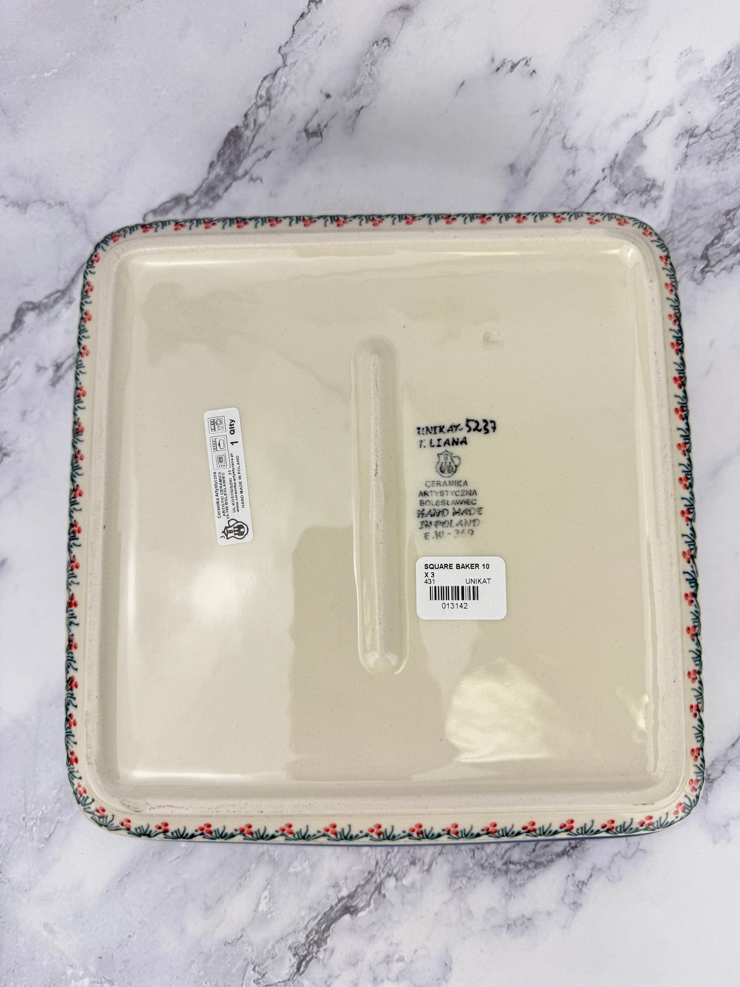 Unikat Large Square Baker - Shape 431 - Pattern U5237