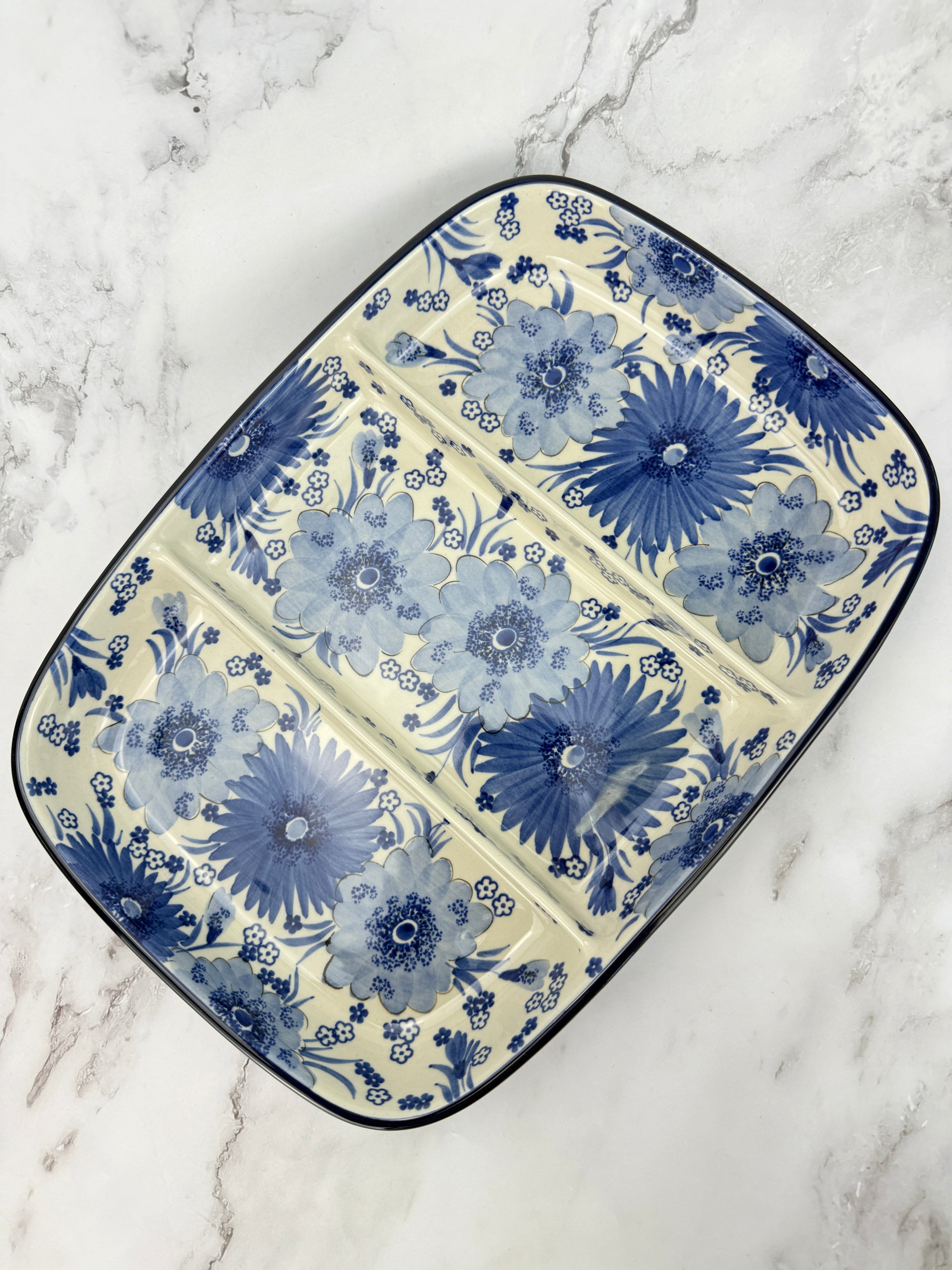Shapi 394 Large Three Part Unikat Divided Dish - Shape 394 - Pattern U5176 ...