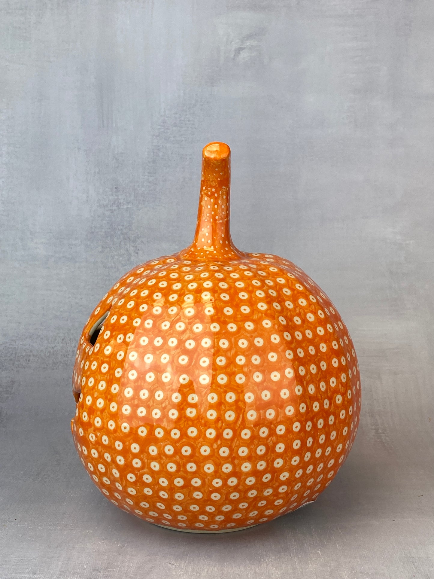 Medium Unikat Pumpkin - Orange Dot