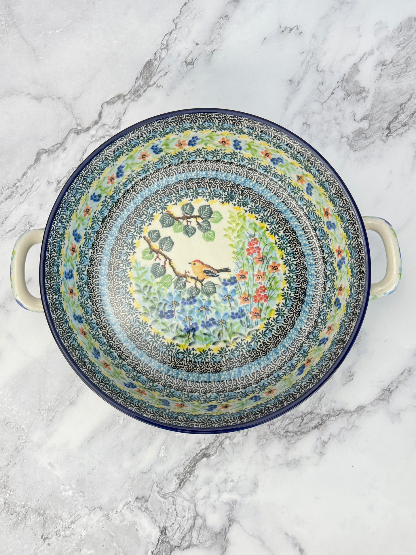 10" Unikat Round Baker With Handles - Shape 420 - Pattern U5098