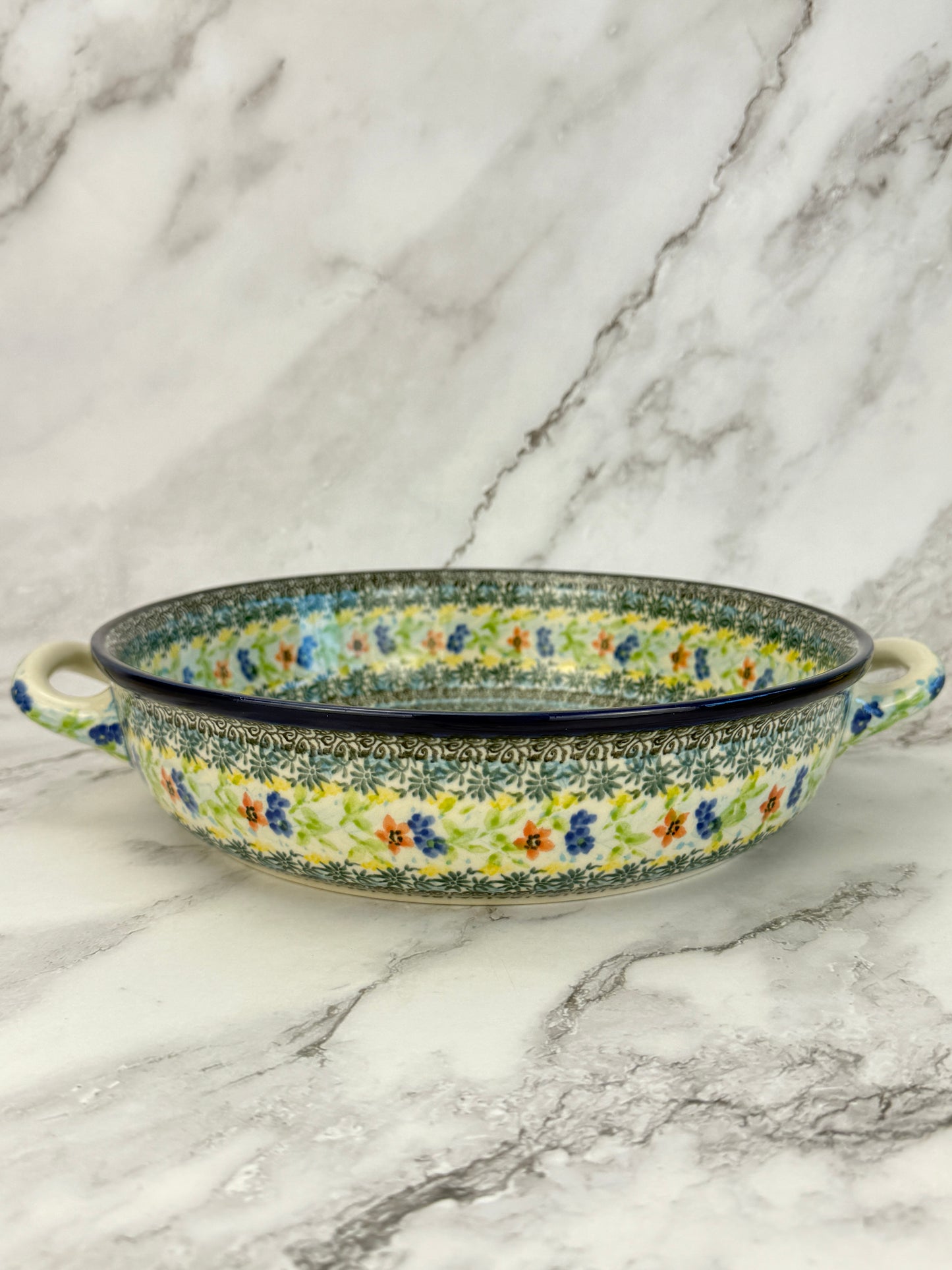 10" Unikat Round Baker With Handles - Shape 420 - Pattern U5098