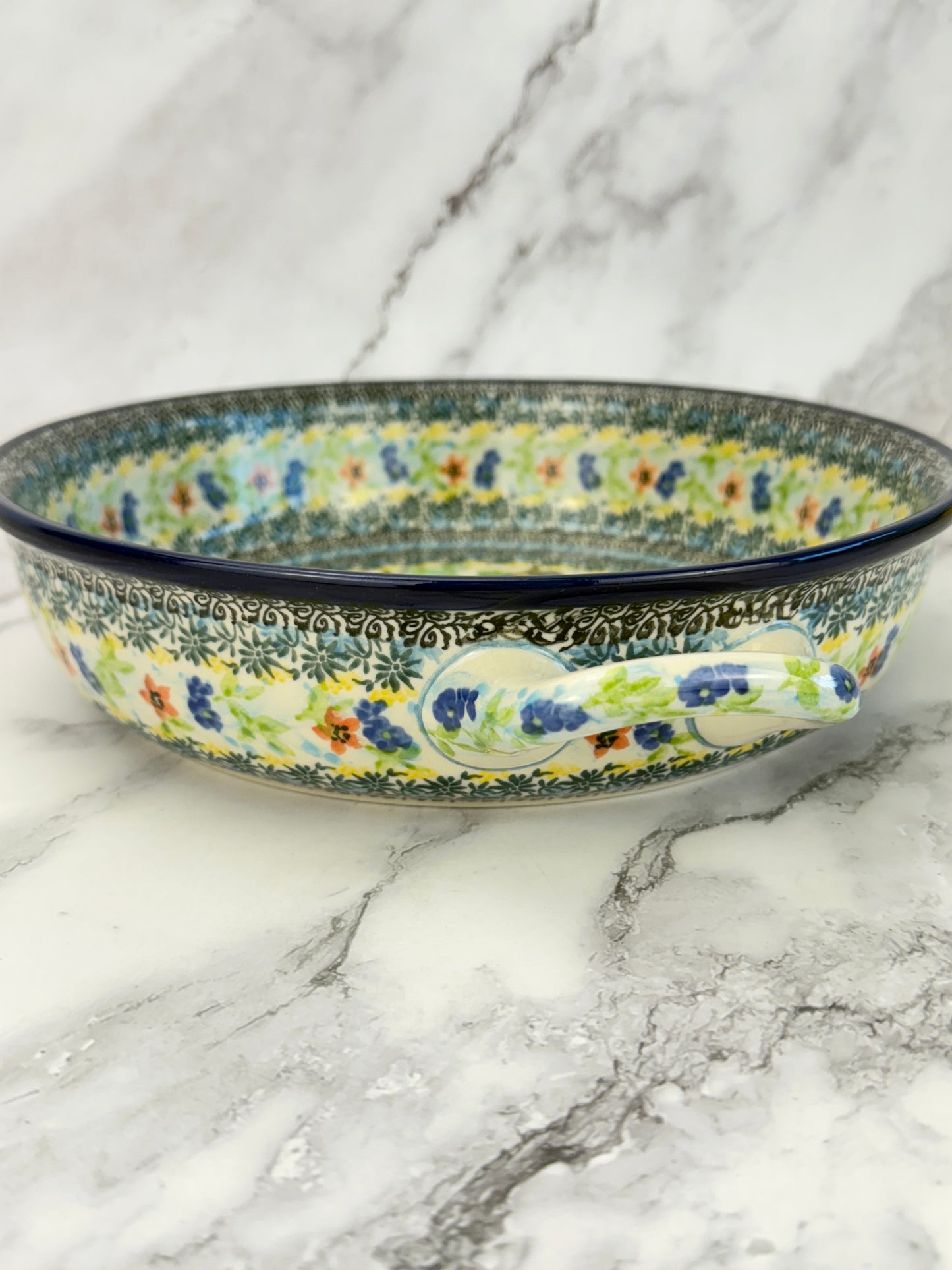10" Unikat Round Baker With Handles - Shape 420 - Pattern U5098