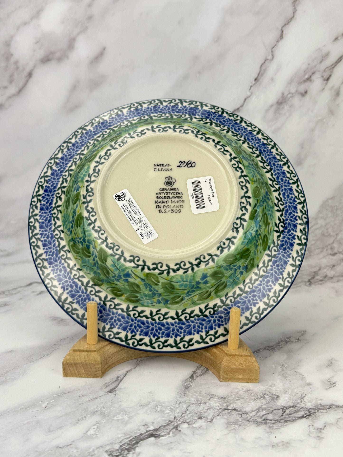 Unikat Soup / Pasta Plate - Shape 14 - Pattern U2380