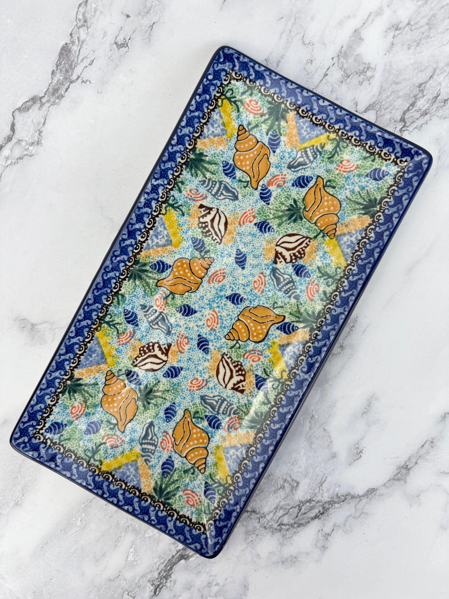 SALE Rectangular Unikat Tray - Shape C26 - Pattern U1899