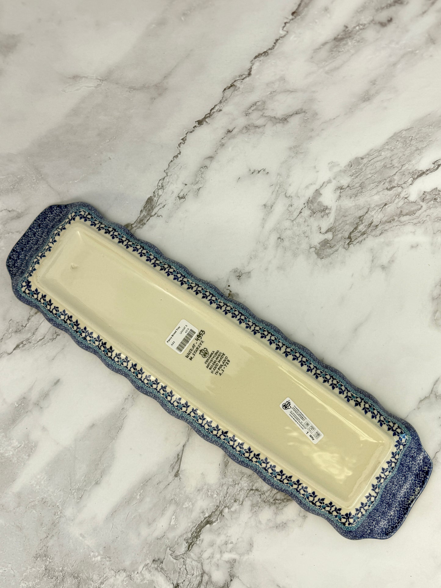 Long Unikat Bread Tray - Shape A44 - Pattern U4953