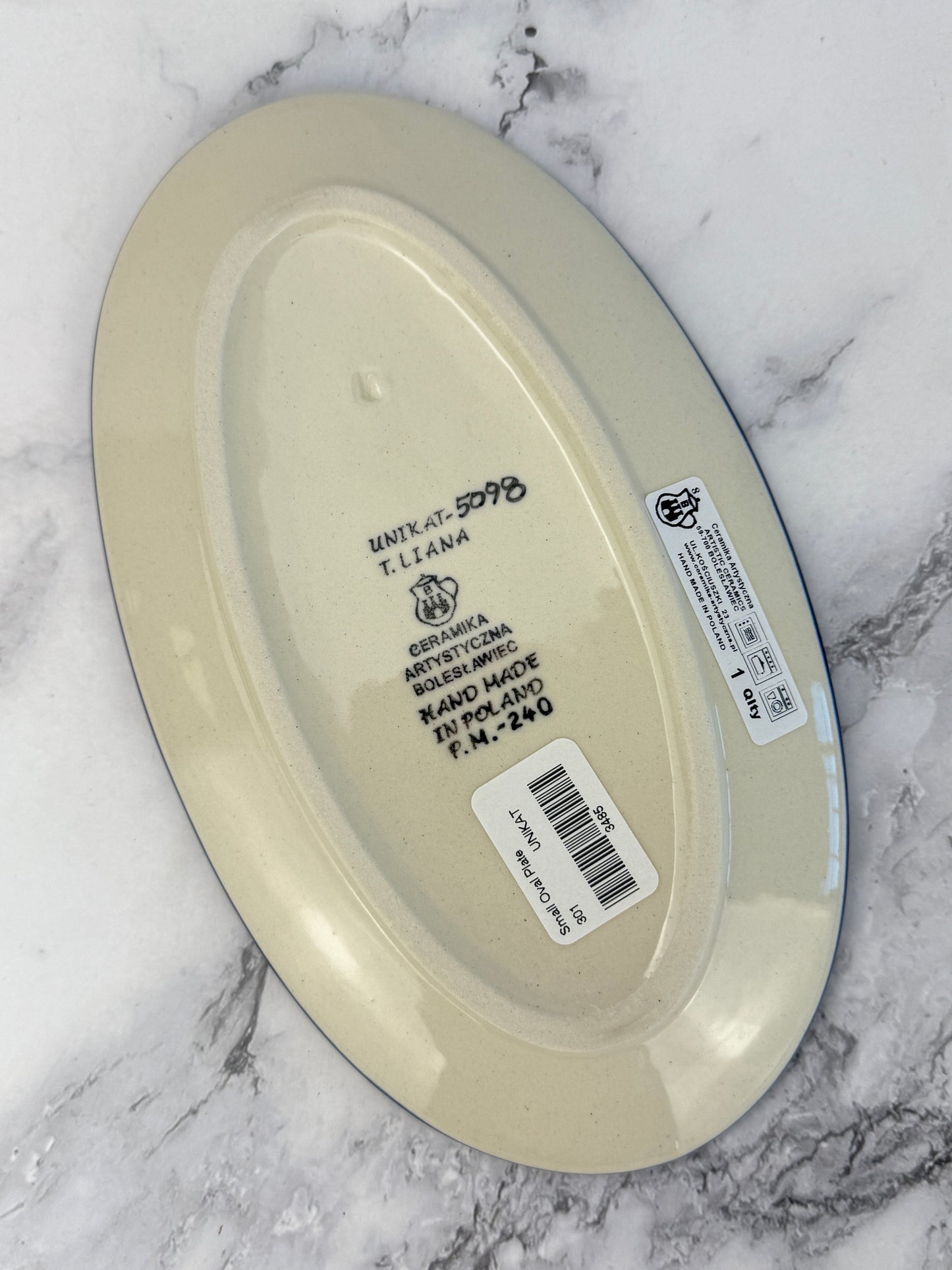 Small Unikat Oval Platter - Shape 301 - Pattern U5098