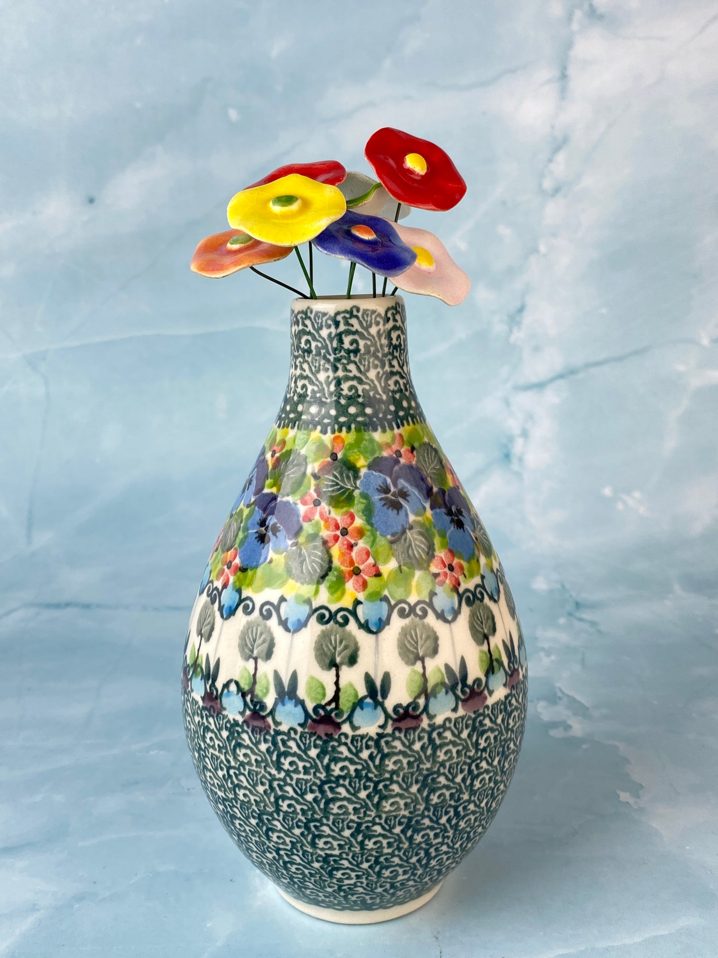 Medium Single Stem Unikat Vase - Shape G18 - Pattern U4841