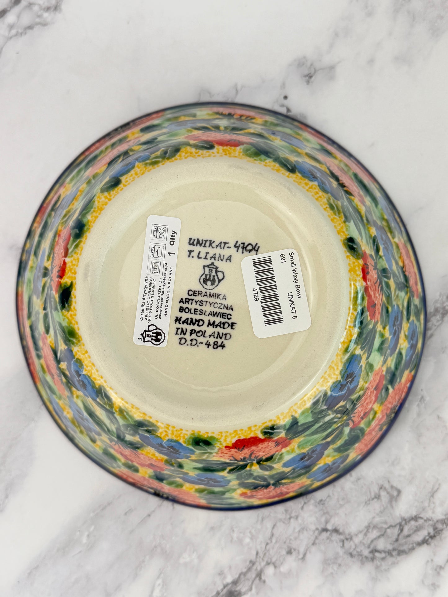 Small Wavy Unikat Bowl - Shape 691 - Pattern U4704