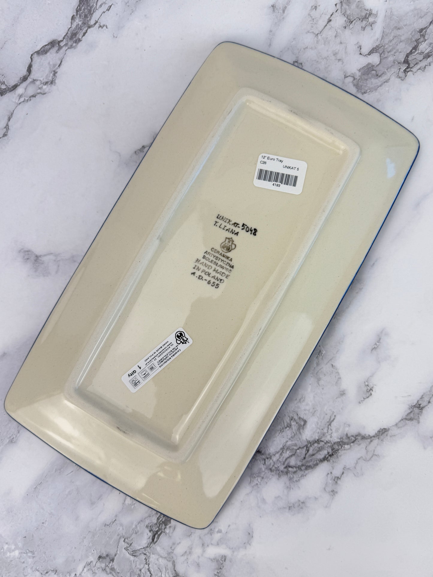 Rectangular Unikat Tray - Shape C26 - Pattern U5048
