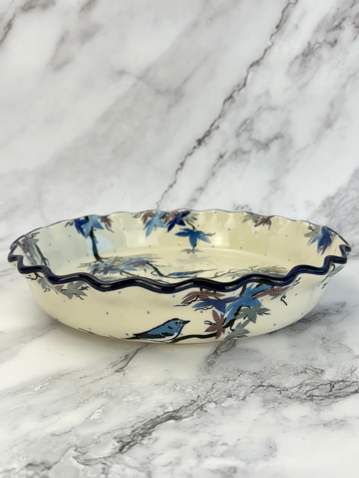 Ruffled Unikat Pie Plate / Round Baker - Shape 636 - Pattern U5073