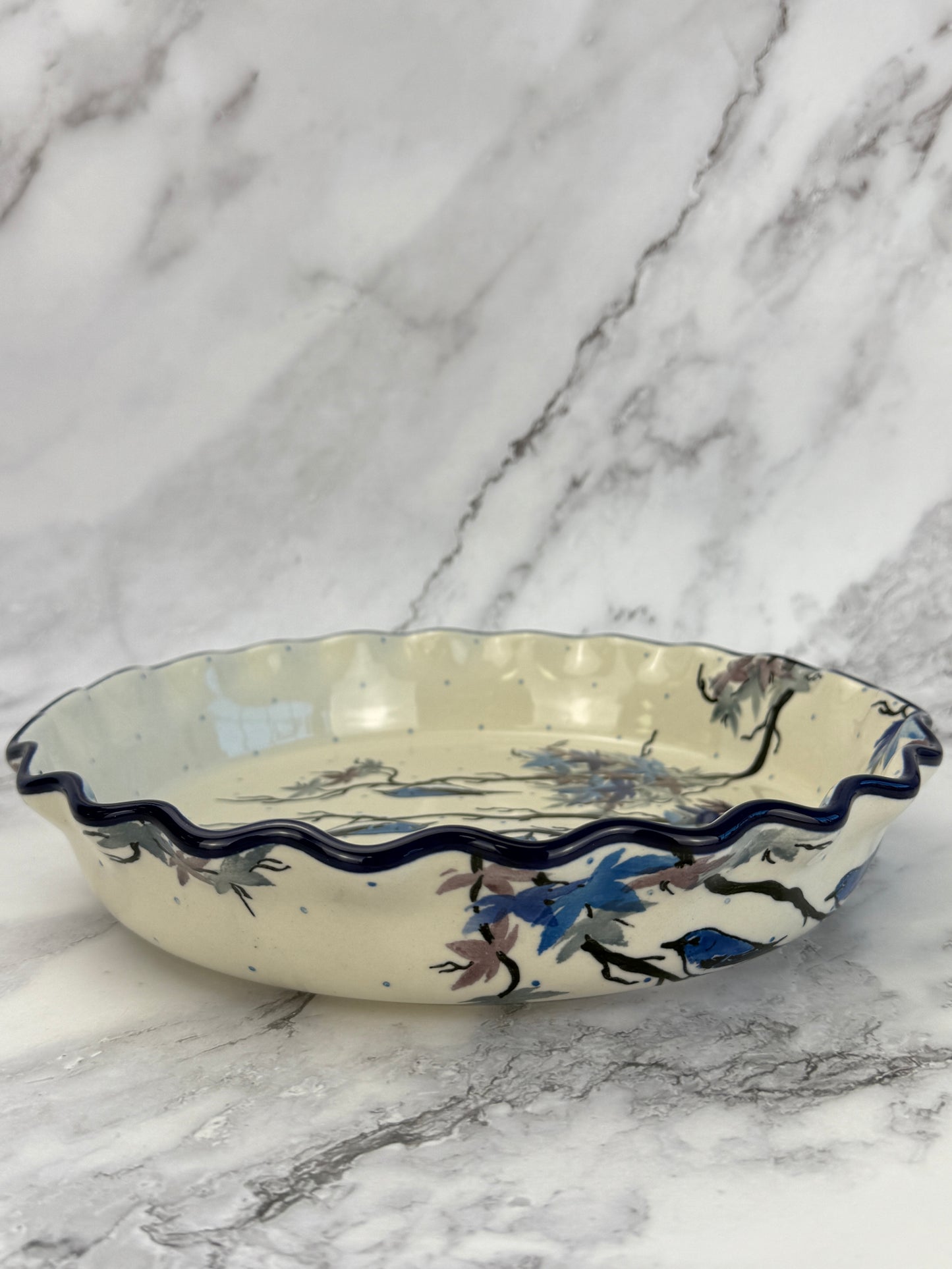 Ruffled Unikat Pie Plate / Round Baker - Shape 636 - Pattern U5073