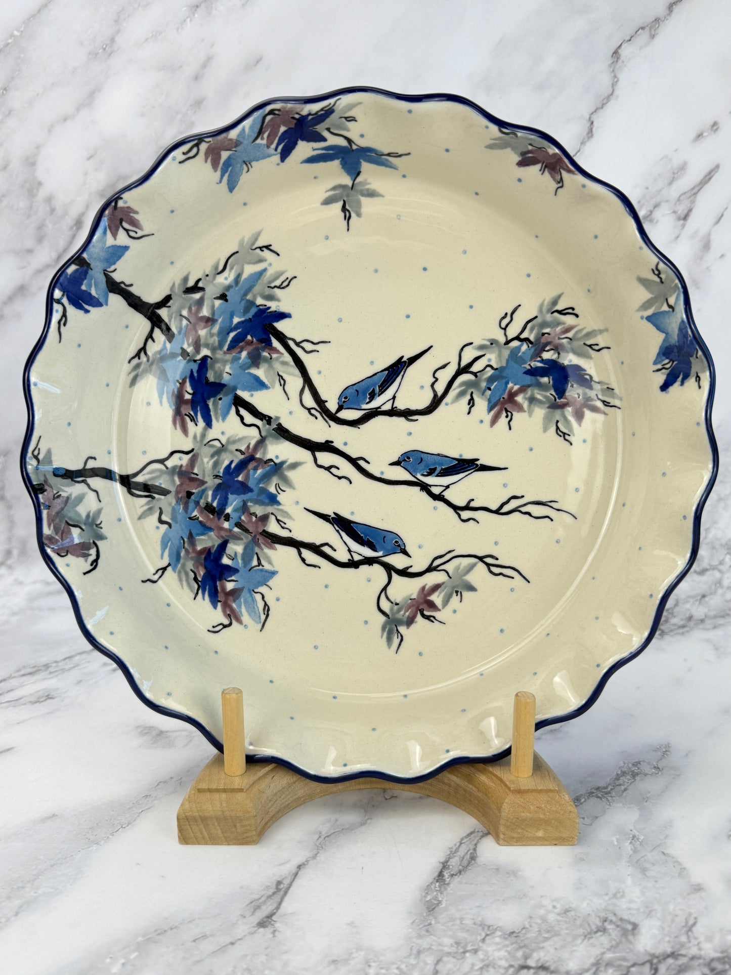 Ruffled Unikat Pie Plate / Round Baker - Shape 636 - Pattern U5073