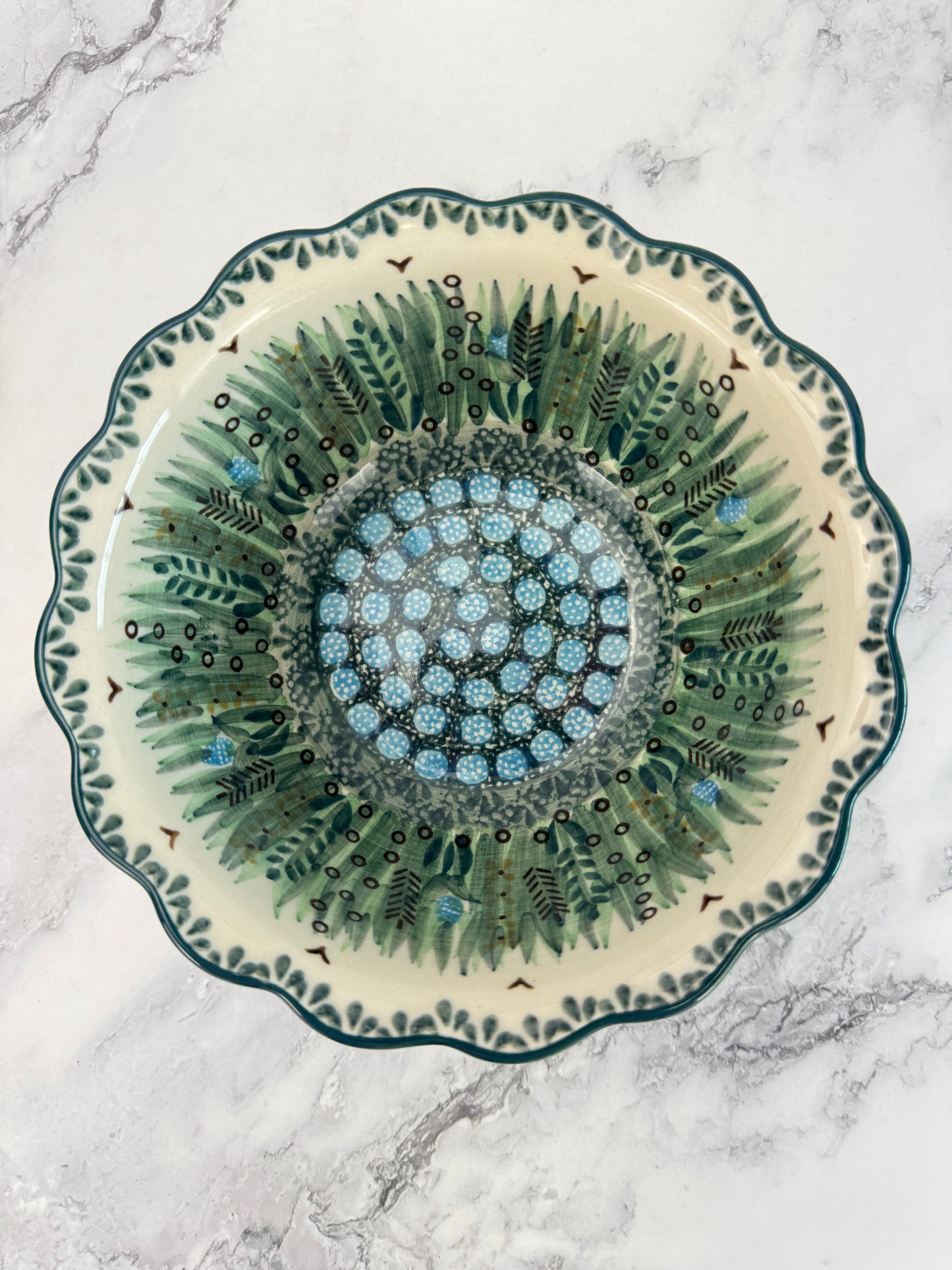 Unikat Ruffle Edged Bowl - Shape 288 - Pattern U803