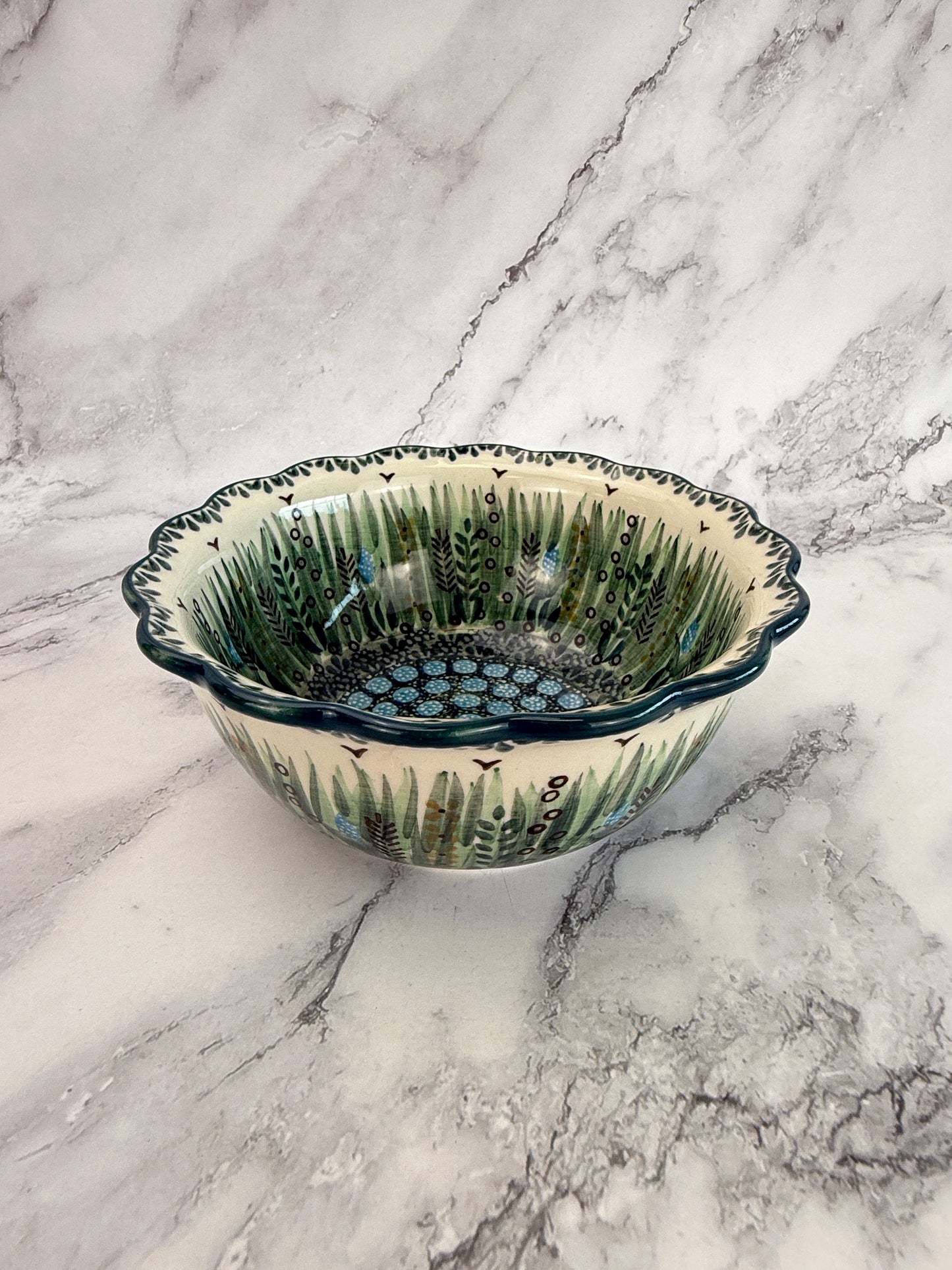 Unikat Ruffle Edged Bowl - Shape 288 - Pattern U803