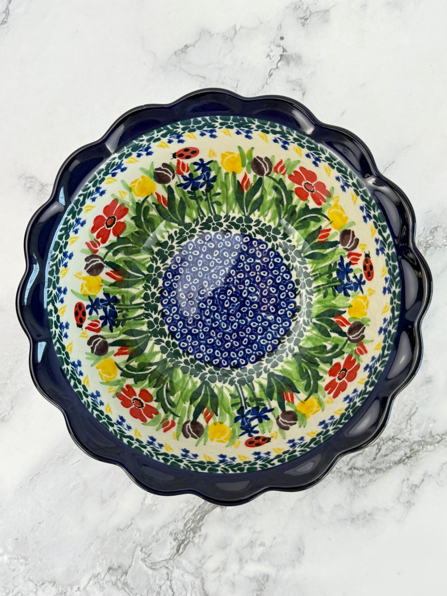 Unikat Ruffle Edged Bowl - Shape 288 - Pattern U3787