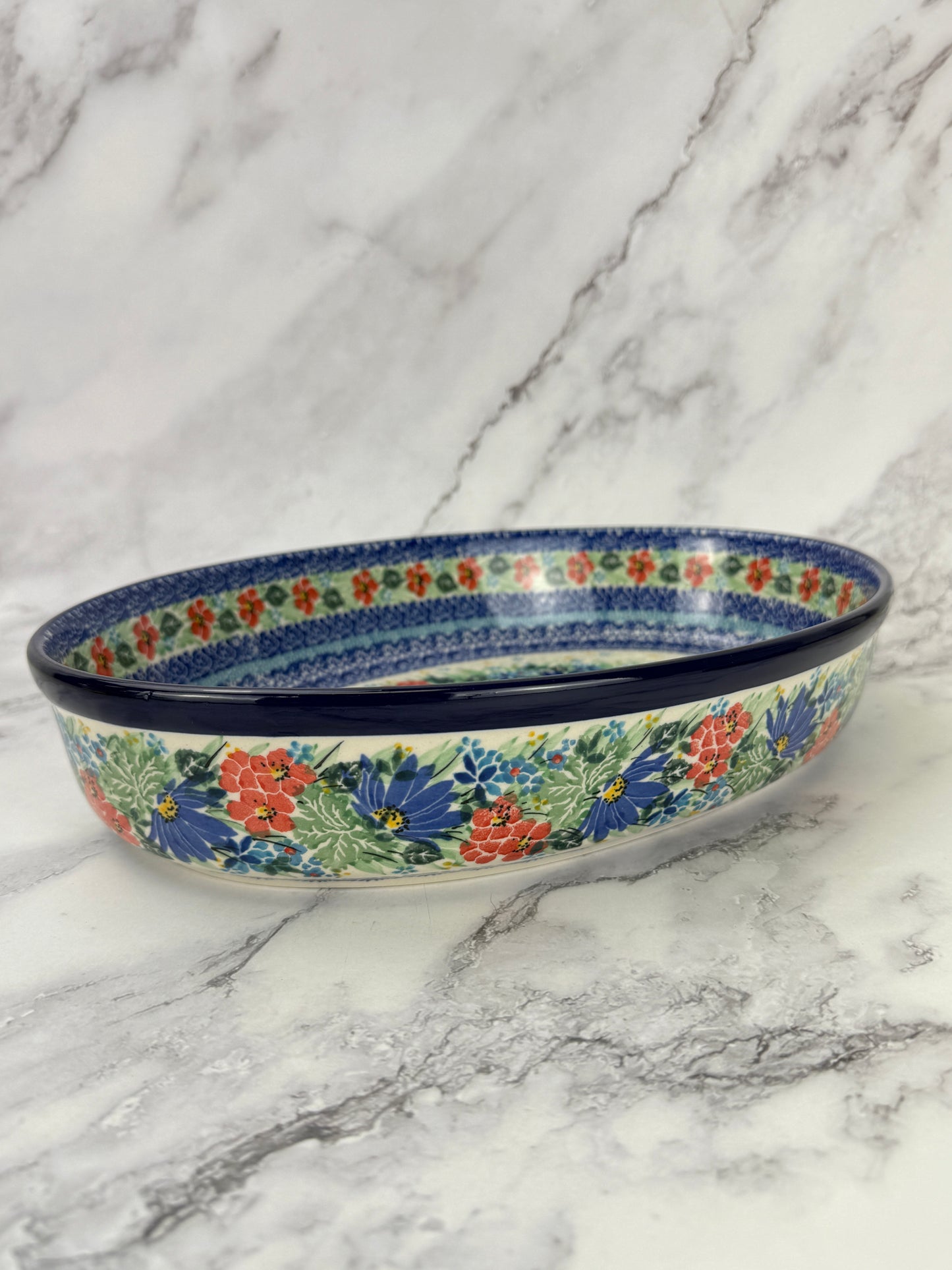 Large Unikat Oval Baker - Shape 297 - Pattern U5156