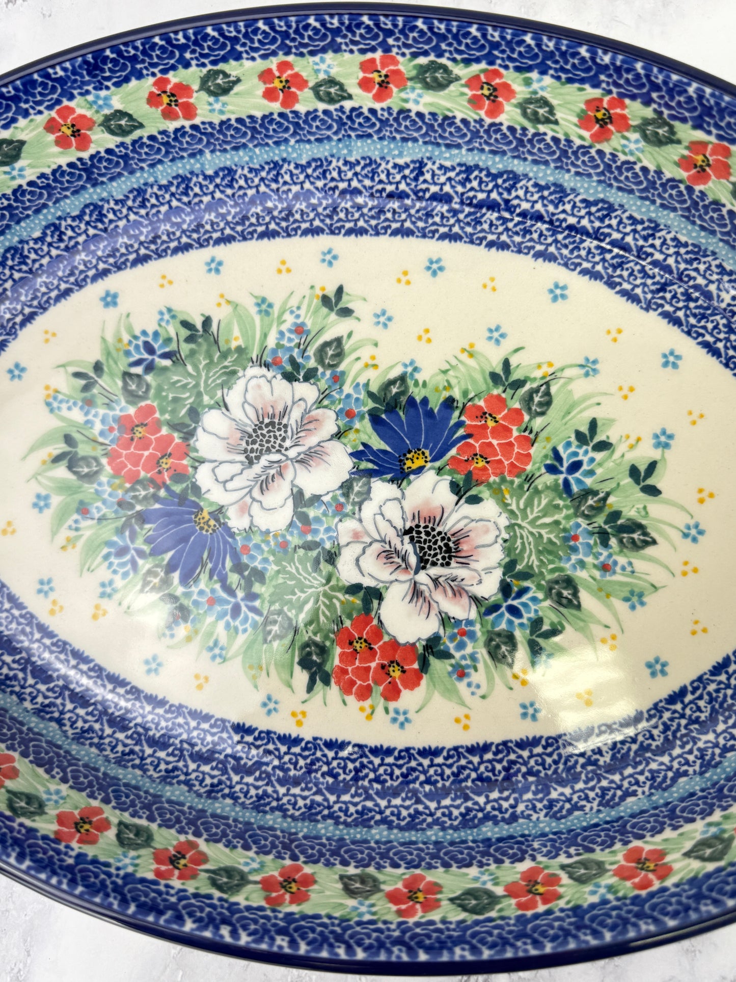 Large Unikat Oval Baker - Shape 297 - Pattern U5156