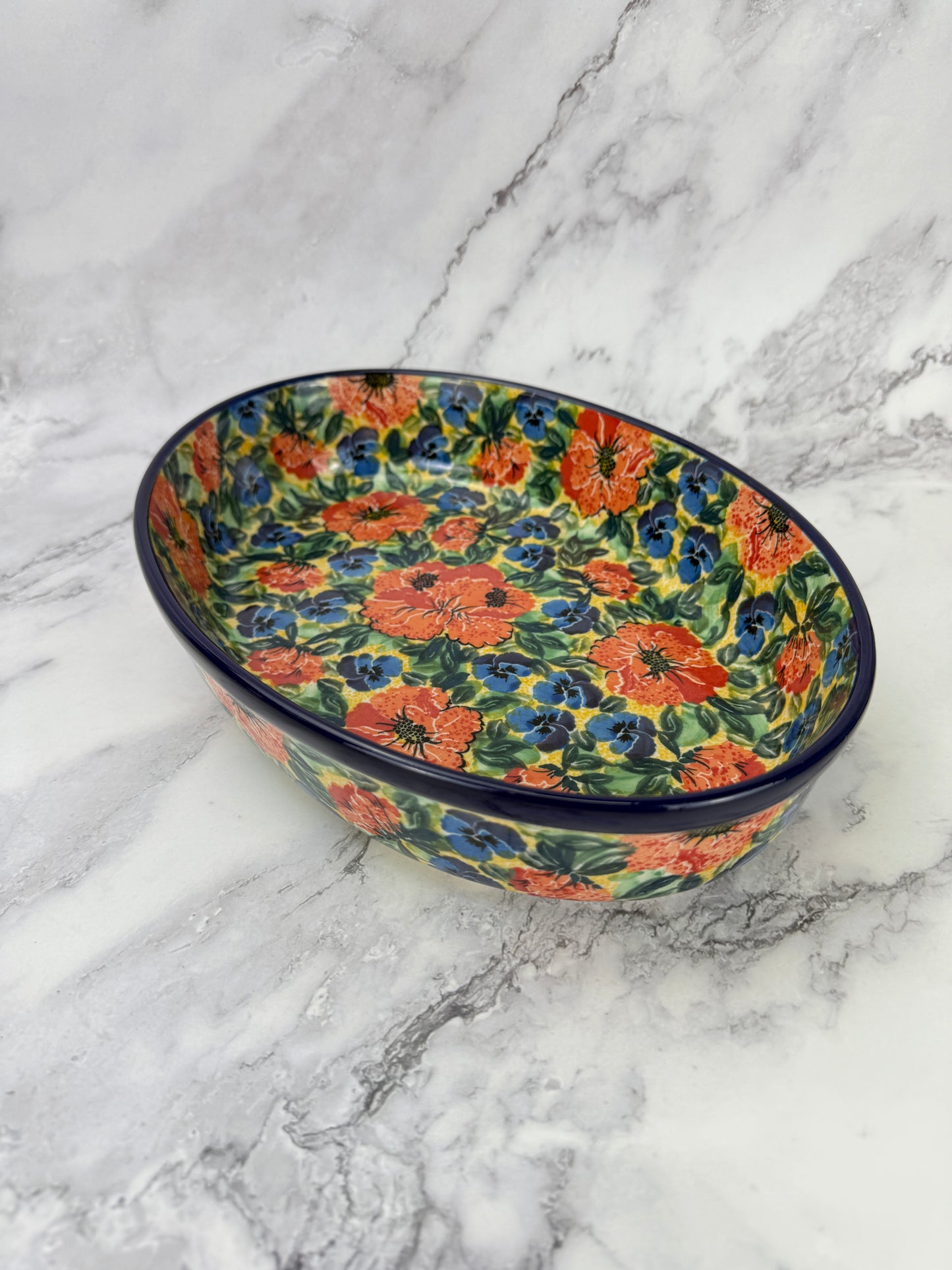 Large Unikat Oval Baker - Shape 297 - Pattern U4704