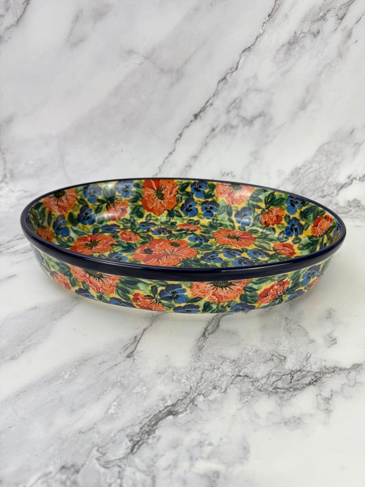 Large Unikat Oval Baker - Shape 297 - Pattern U4704