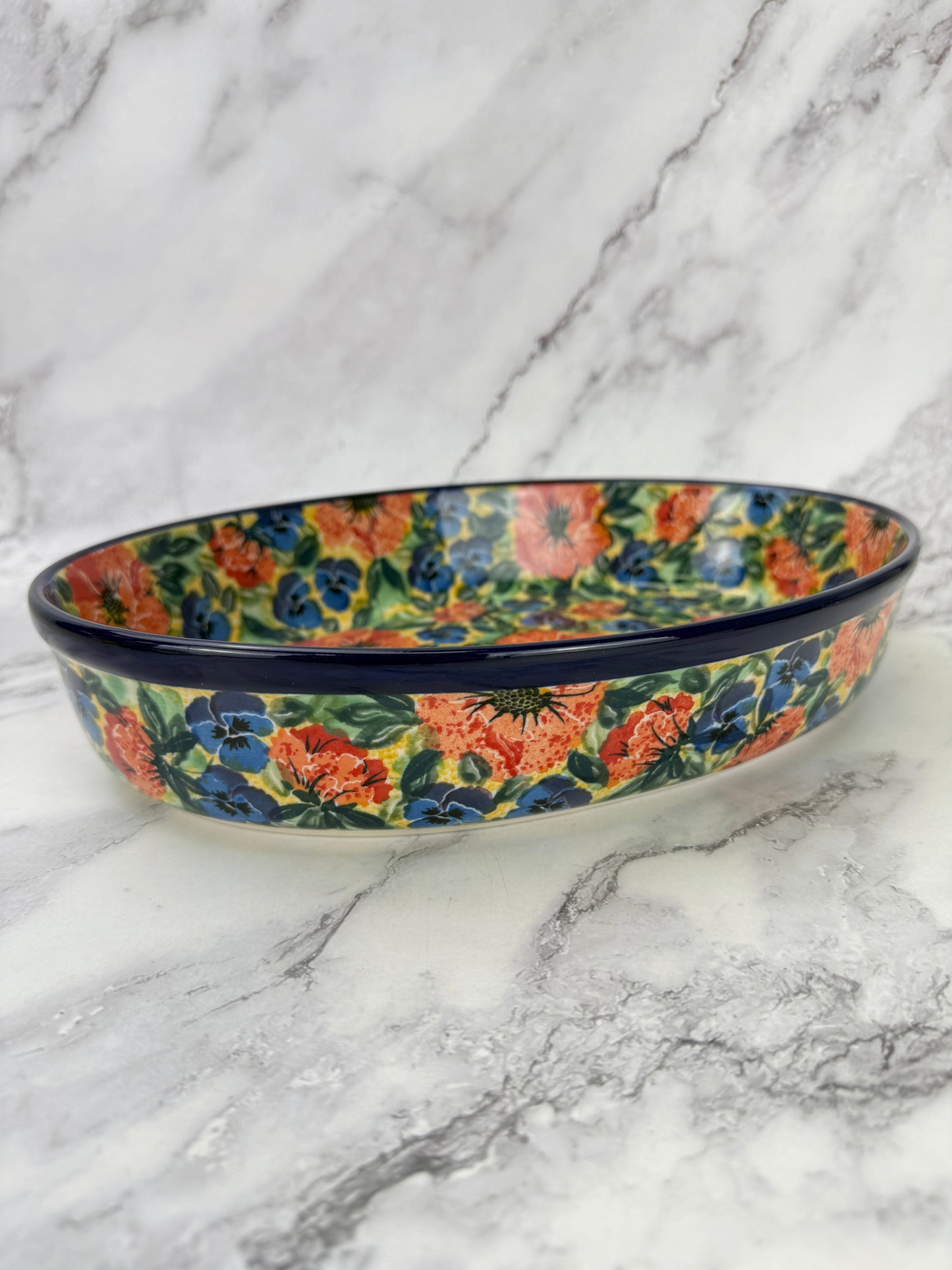 Large Unikat Oval Baker - Shape 297 - Pattern U4704