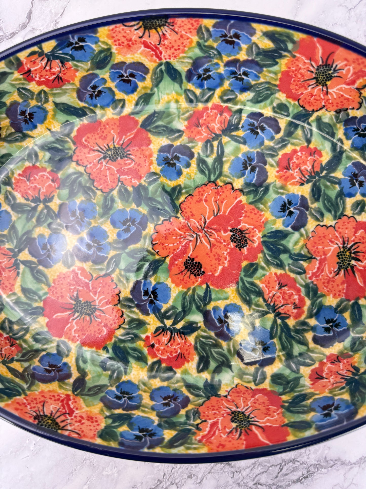 Large Unikat Oval Baker - Shape 297 - Pattern U4704