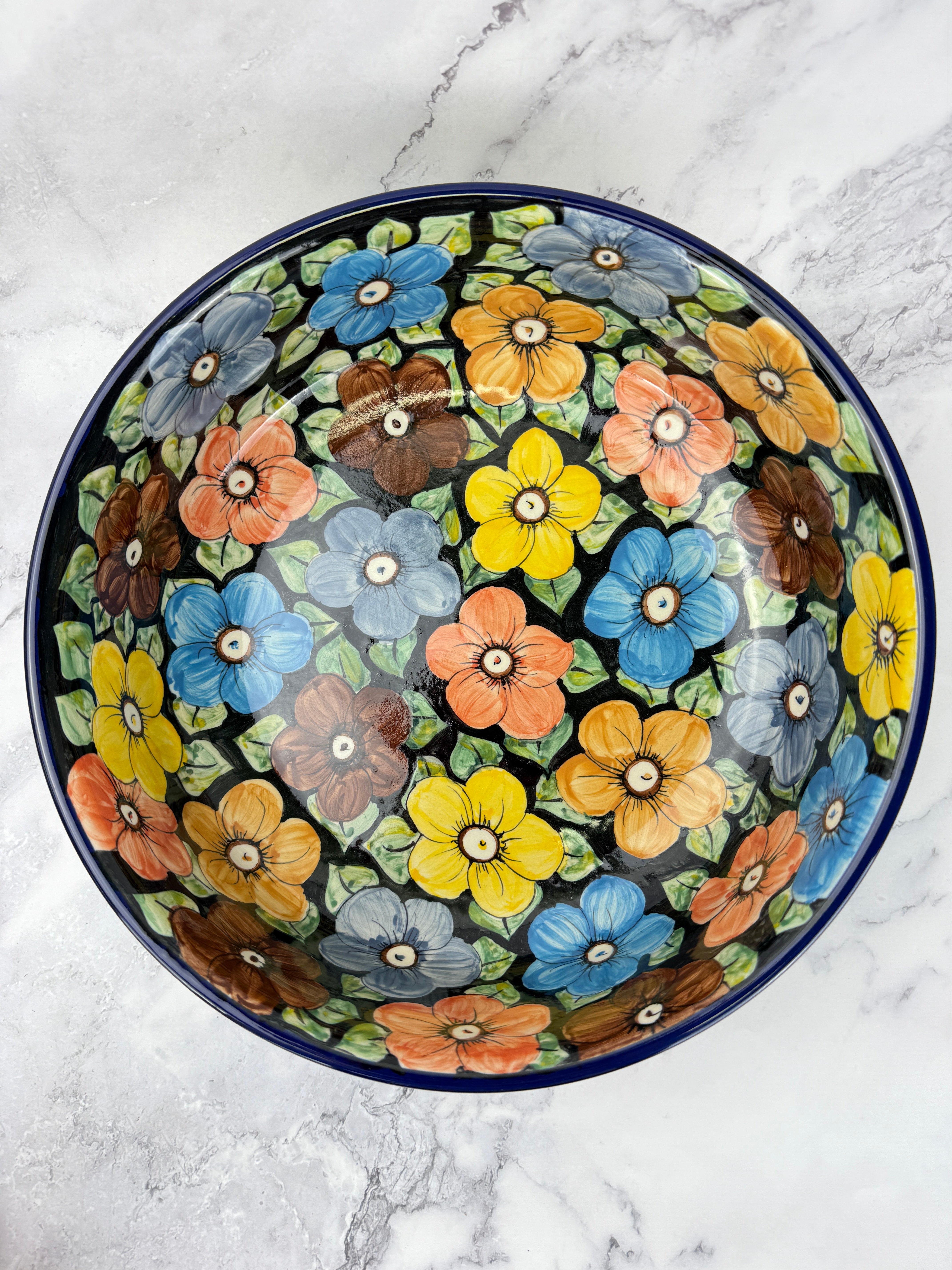 Large Unikat Serving Bowl - Shape 116 - Pattern U415 – Polish Pottery ...