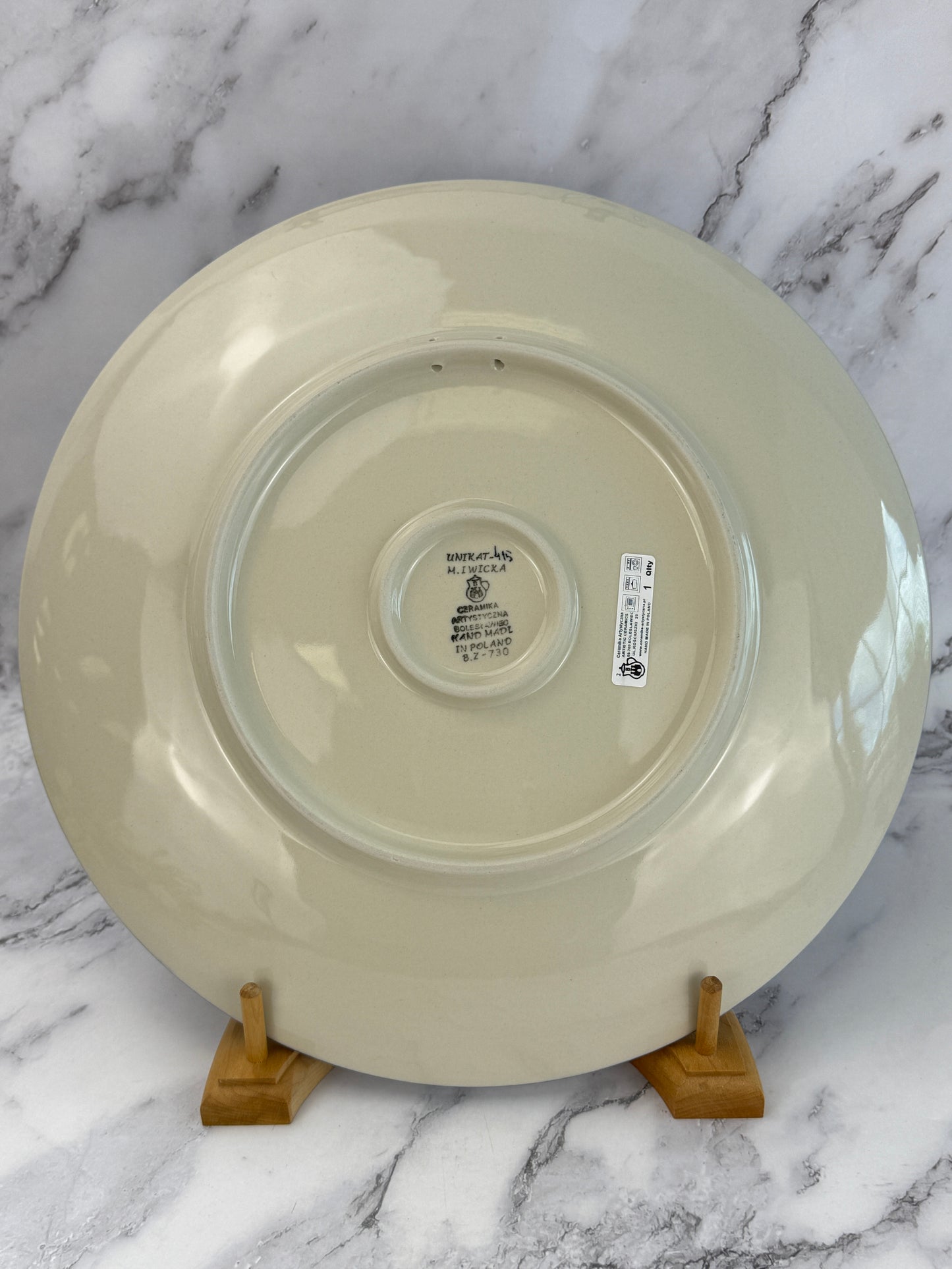14" Round Unikat Platter - Shape 265 - Pattern U415