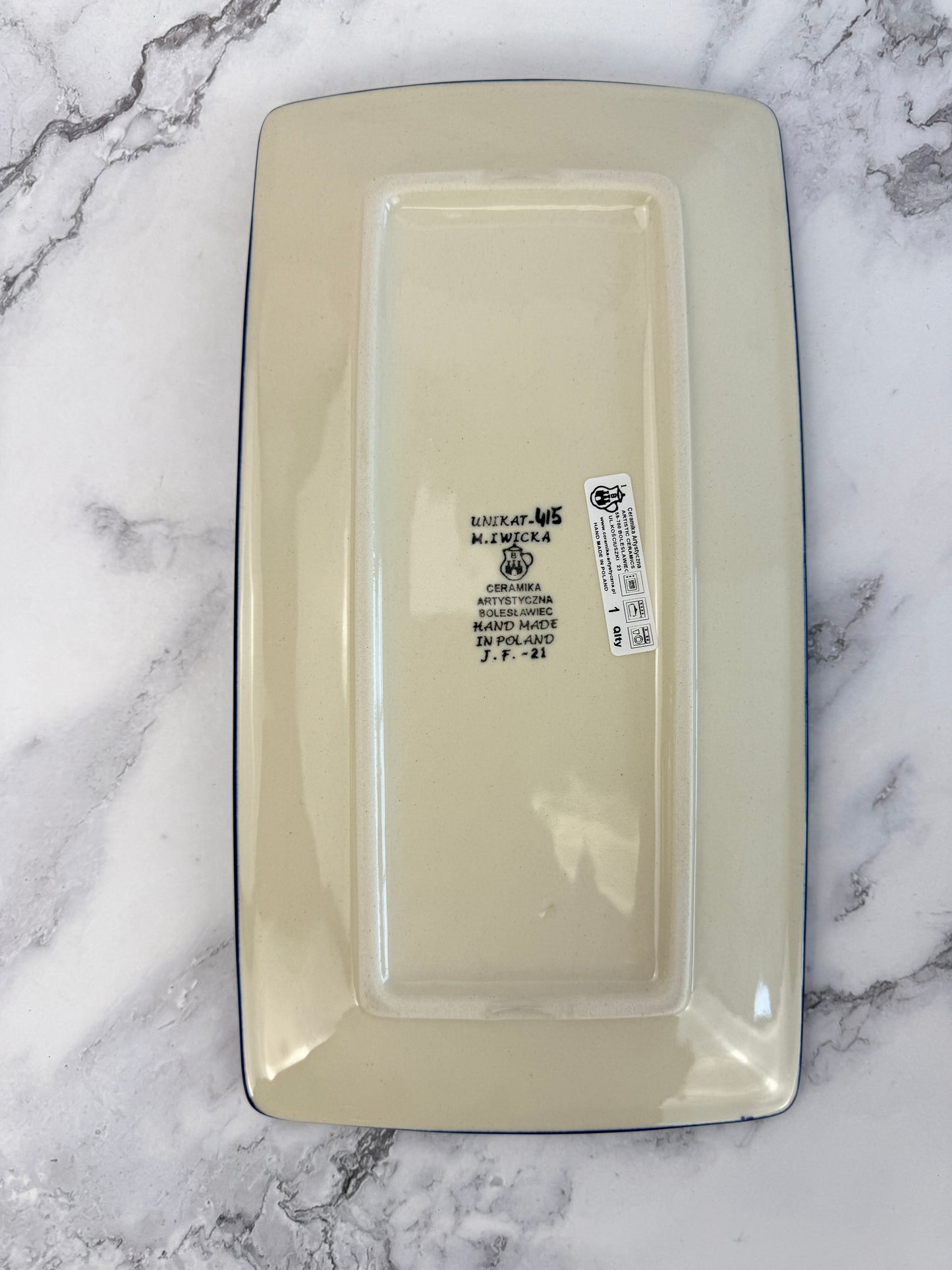 Rectangular Unikat Tray - Shape C26 - Pattern U415