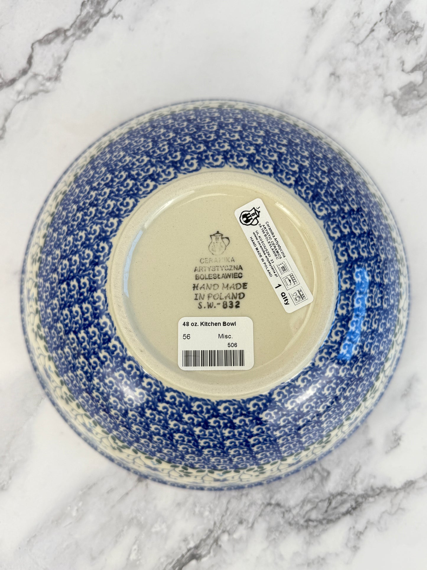 9" Medium Kitchen Bowl - Shape 56 - Pattern 2785