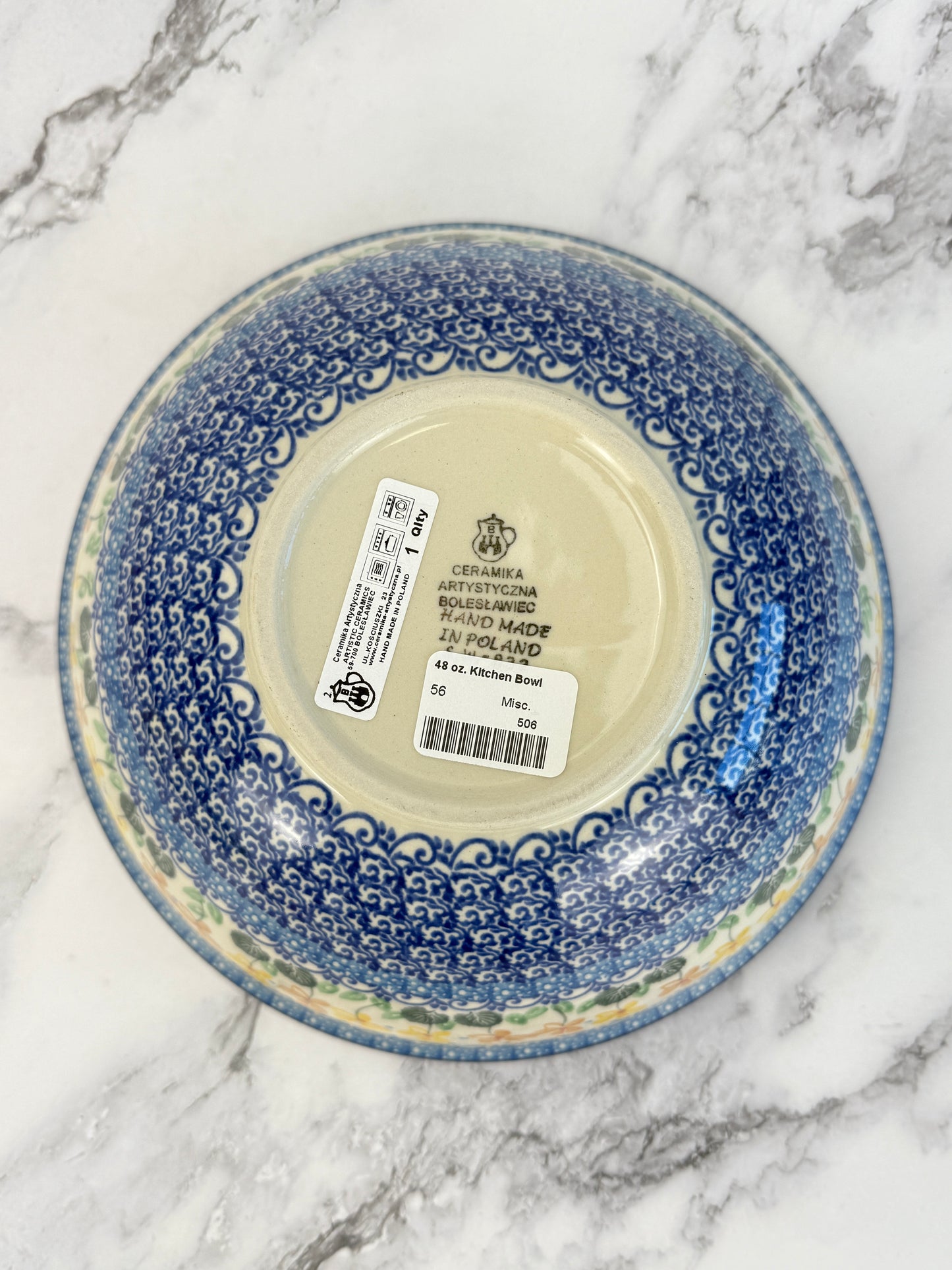 9" Medium Kitchen Bowl - Shape 56 - Pattern 2753