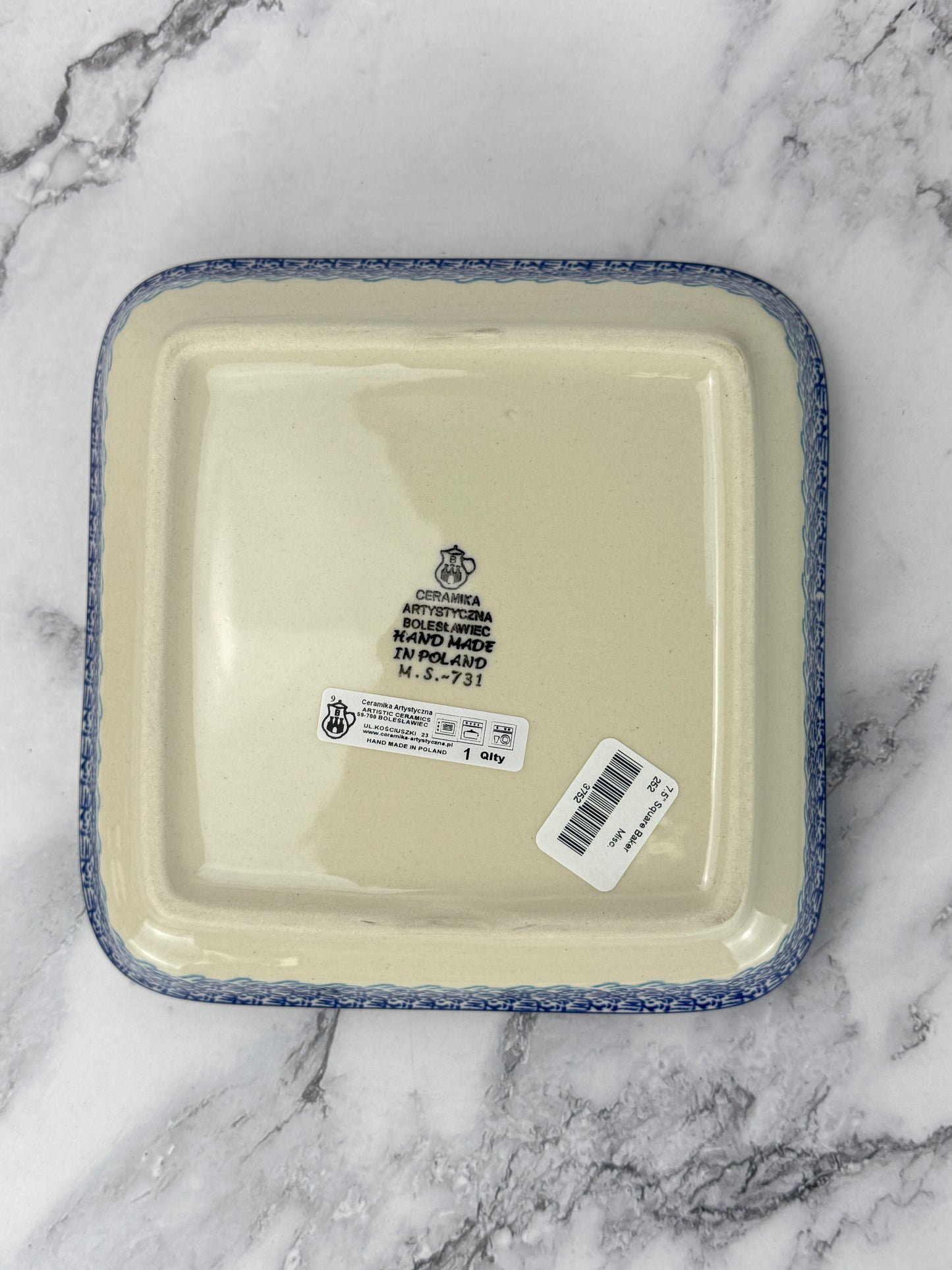 Square Baker - Shape 252 - Pattern 2932