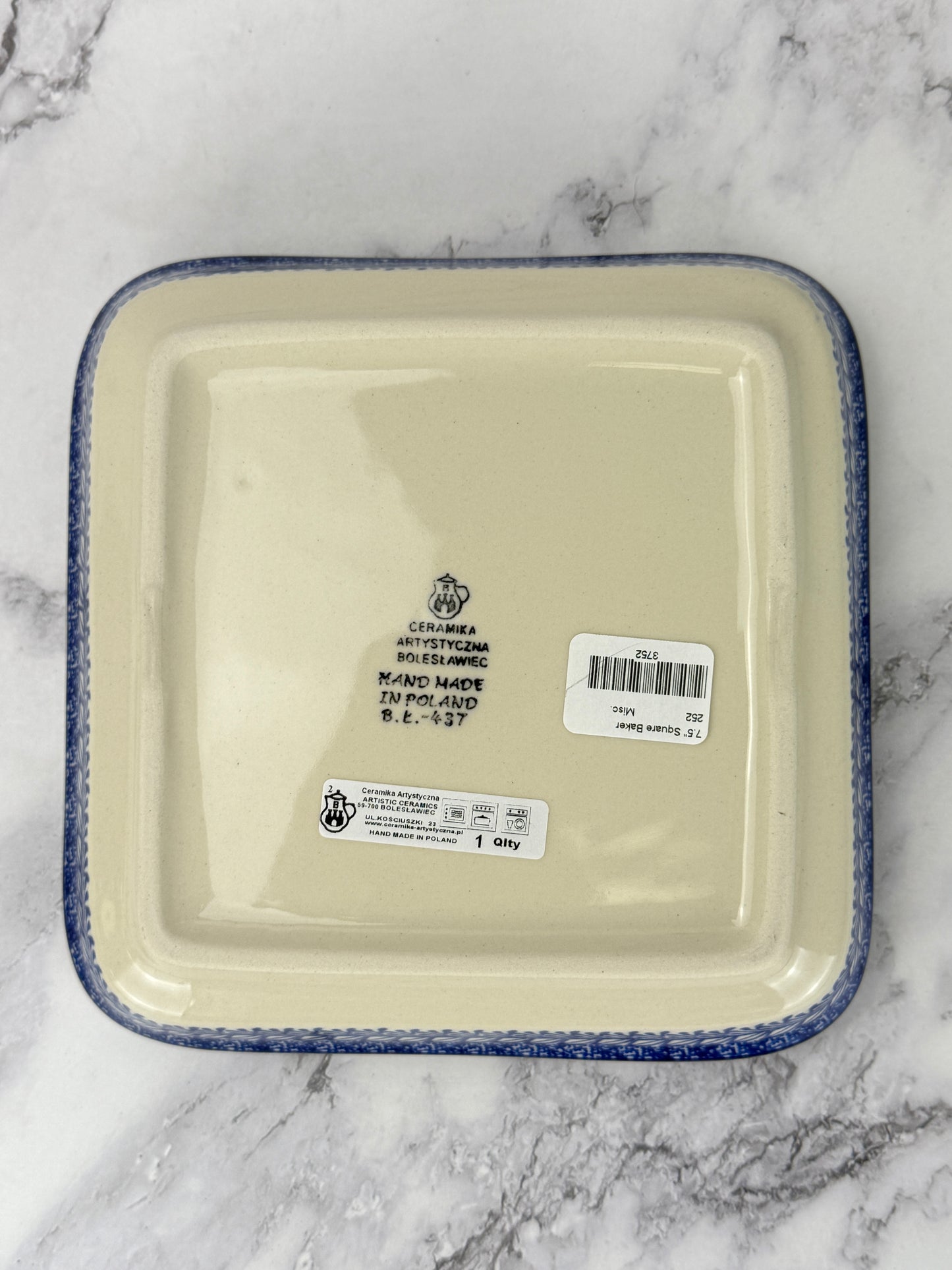 Square Baker - Shape 252 - Pattern 3279