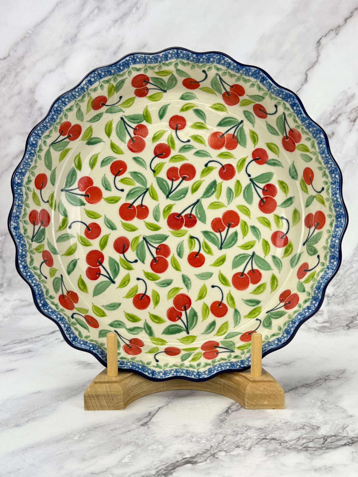 Ruffled Pie Plate / Round Baker  - Shape 636 - Pattern 3250