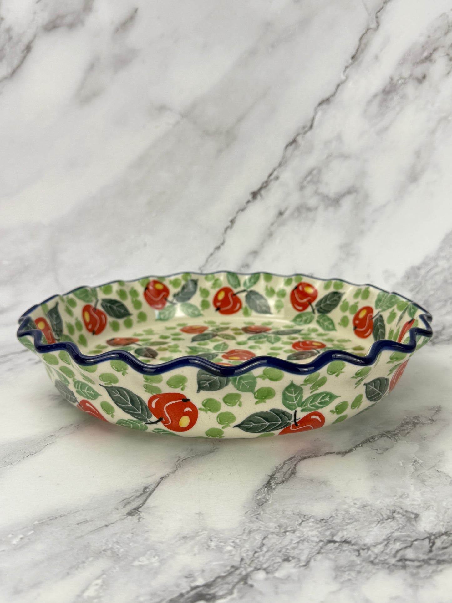 Ruffled Pie Plate / Round Baker  - Shape 636 - Pattern 3248