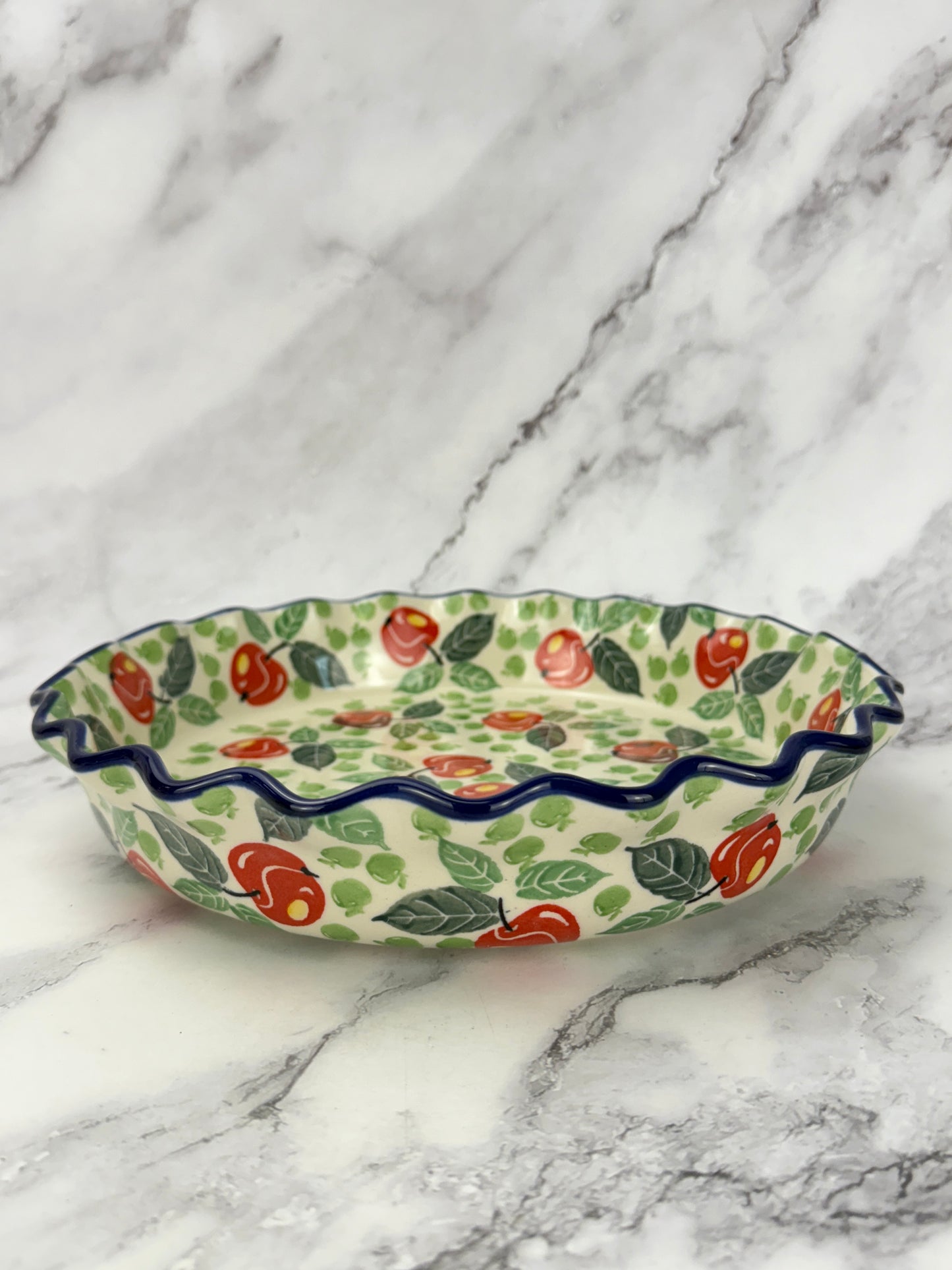 Ruffled Pie Plate / Round Baker  - Shape 636 - Pattern 3248