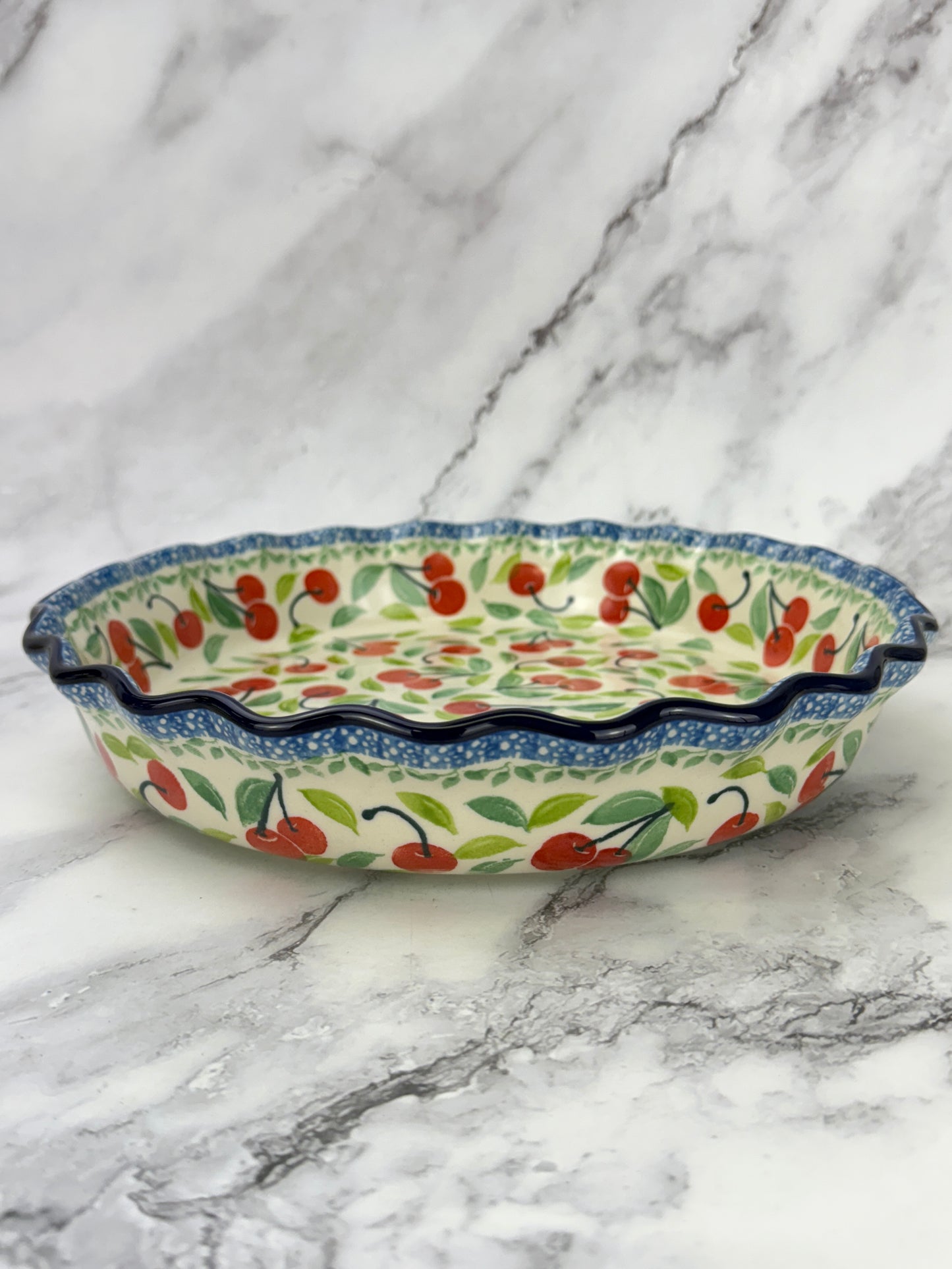 Ruffled Pie Plate / Round Baker  - Shape 636 - Pattern 3250