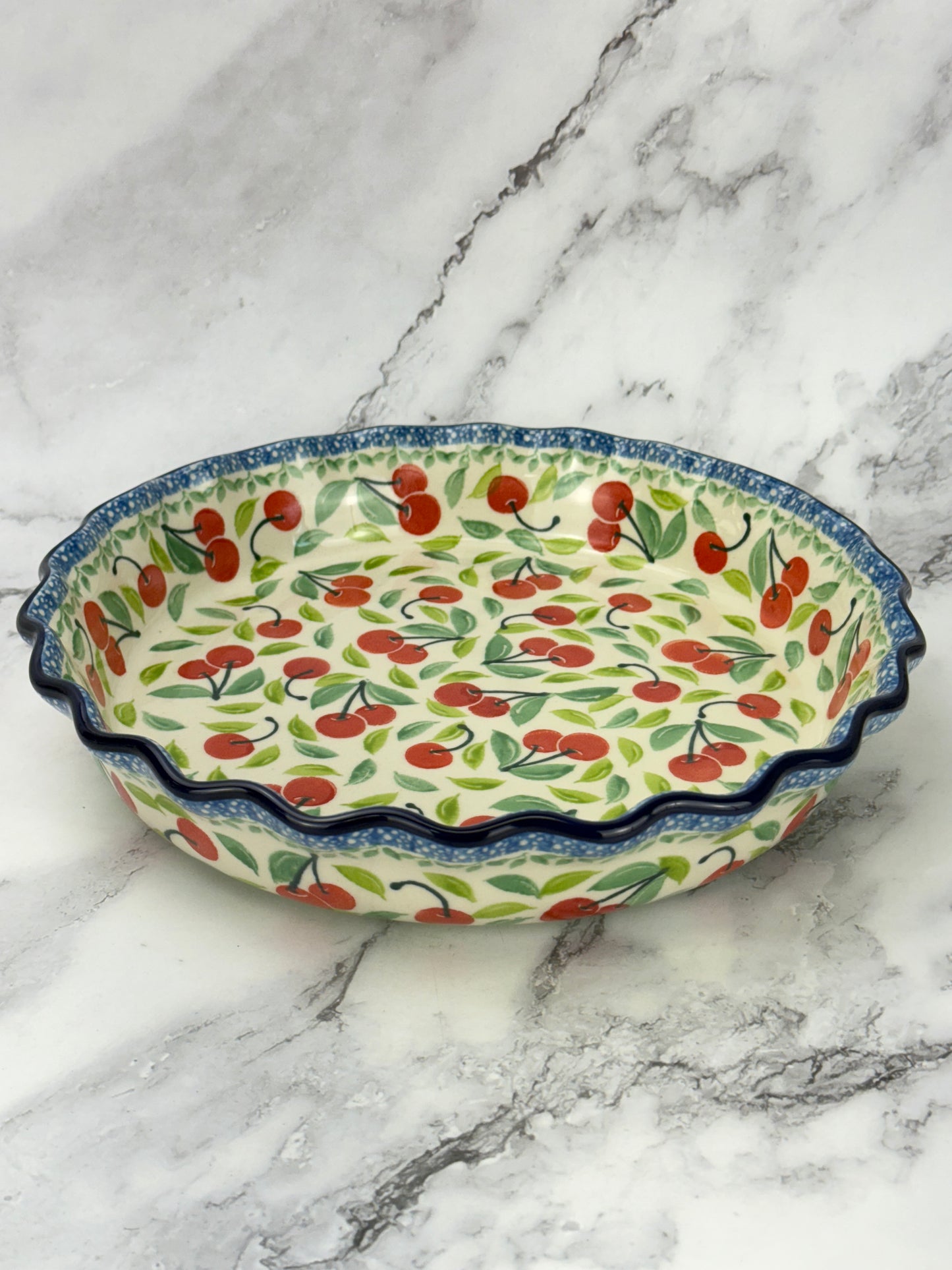 Ruffled Pie Plate / Round Baker  - Shape 636 - Pattern 3250