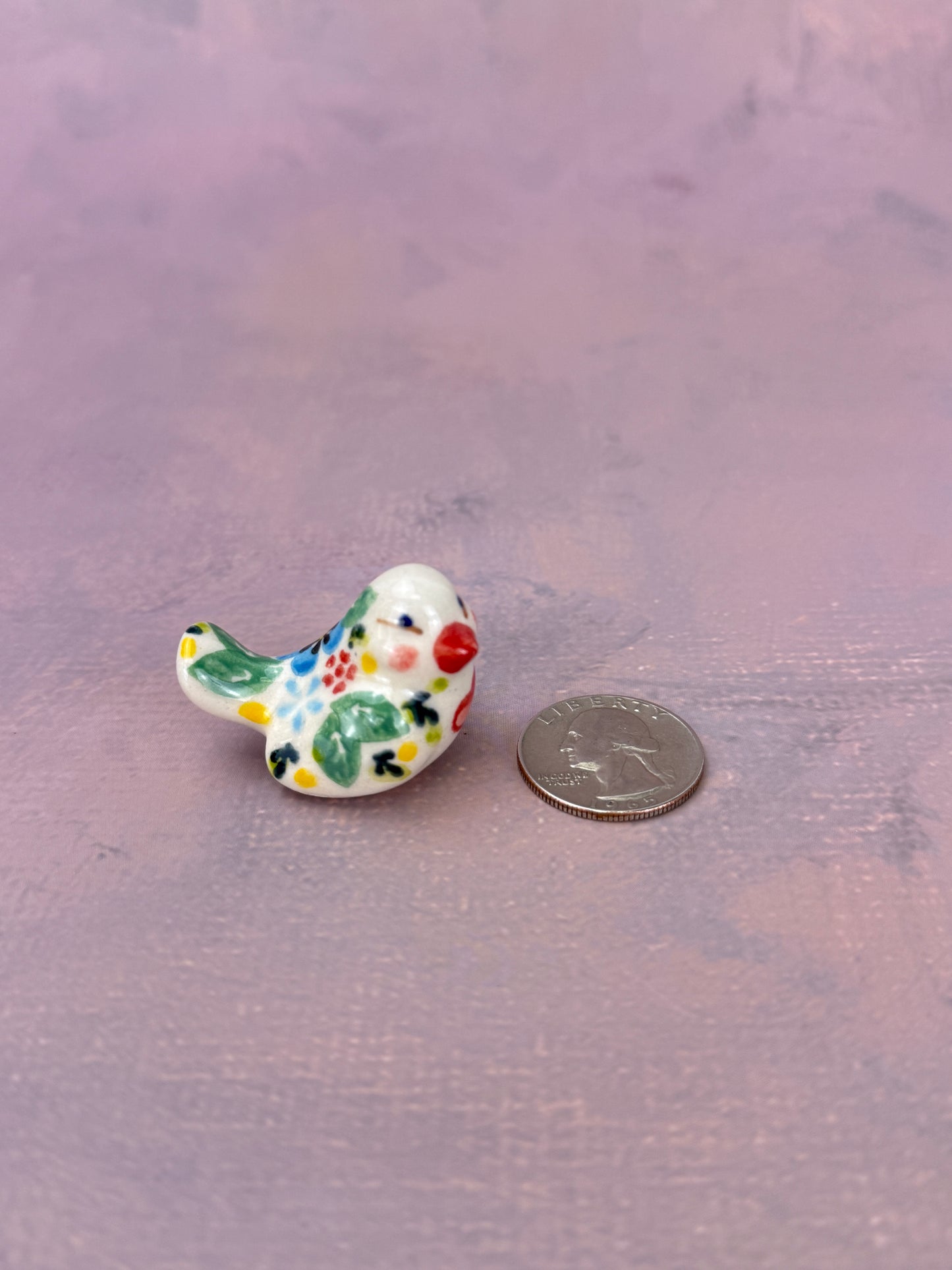 Vena Mini Bird Figurine - Shape V405 - Pattern A1 589