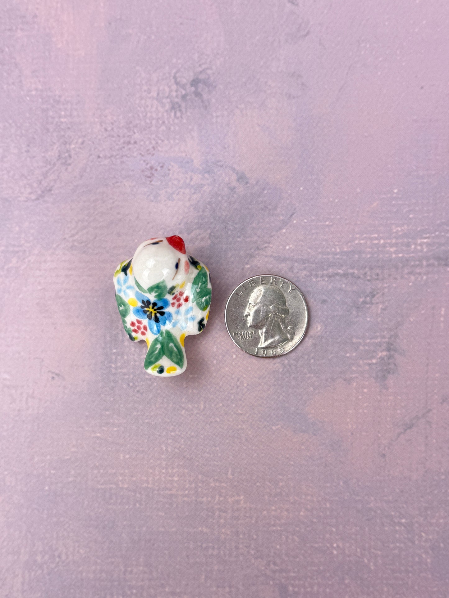 Vena Mini Bird Figurine - Shape V405 - Pattern A1 589