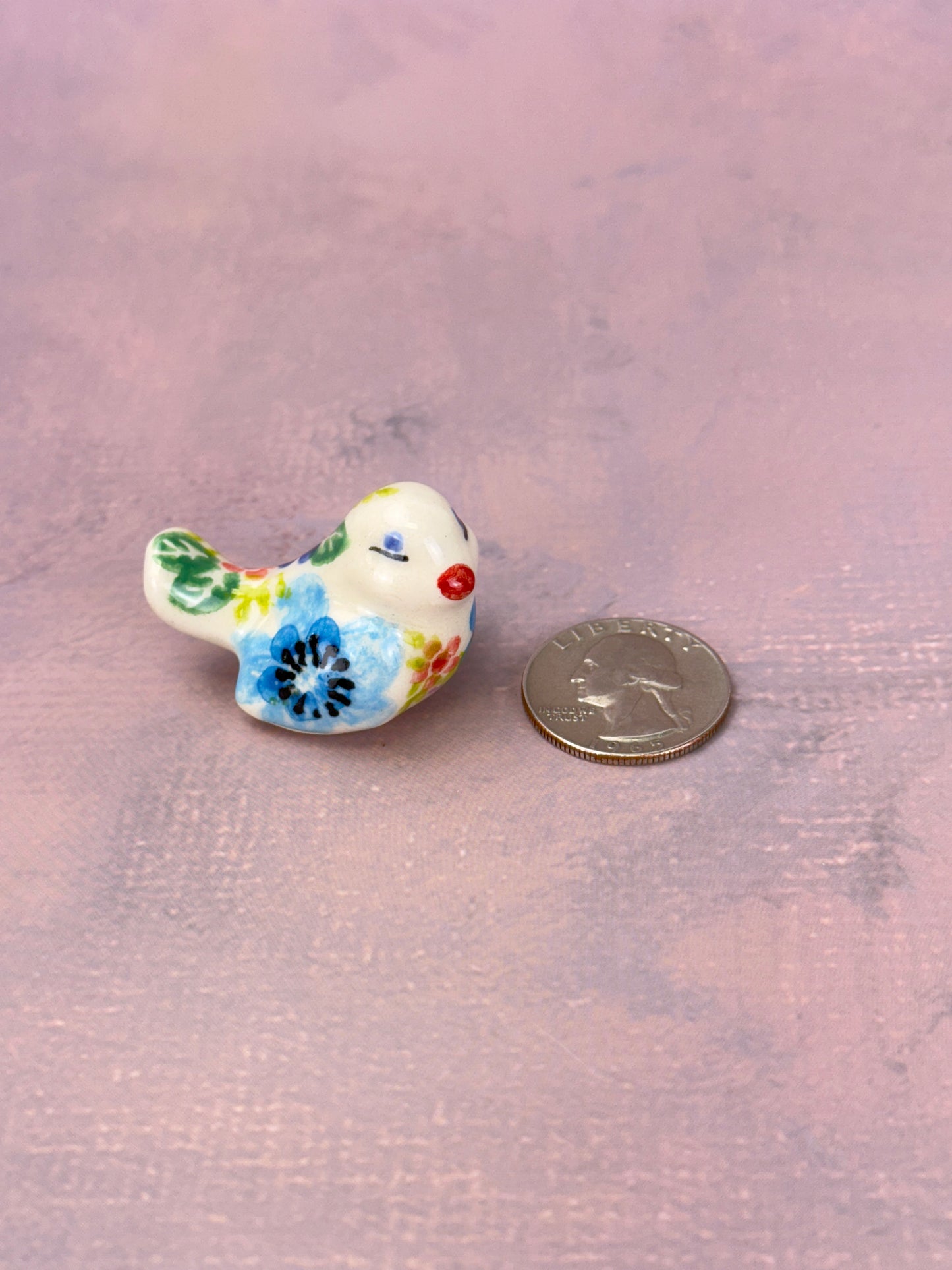 Vena Mini Bird Figurine - Shape V405 - Pattern A578