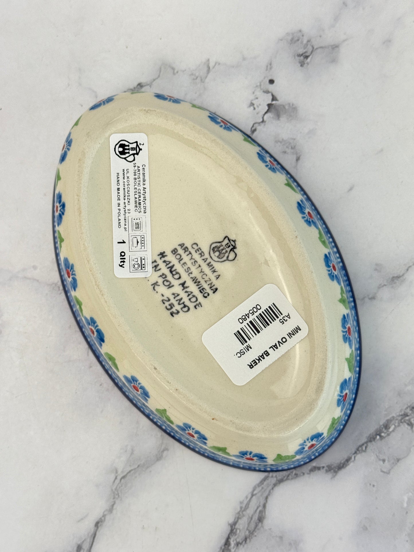 Mini Oval Baker - Shape A35 - Pattern 2739