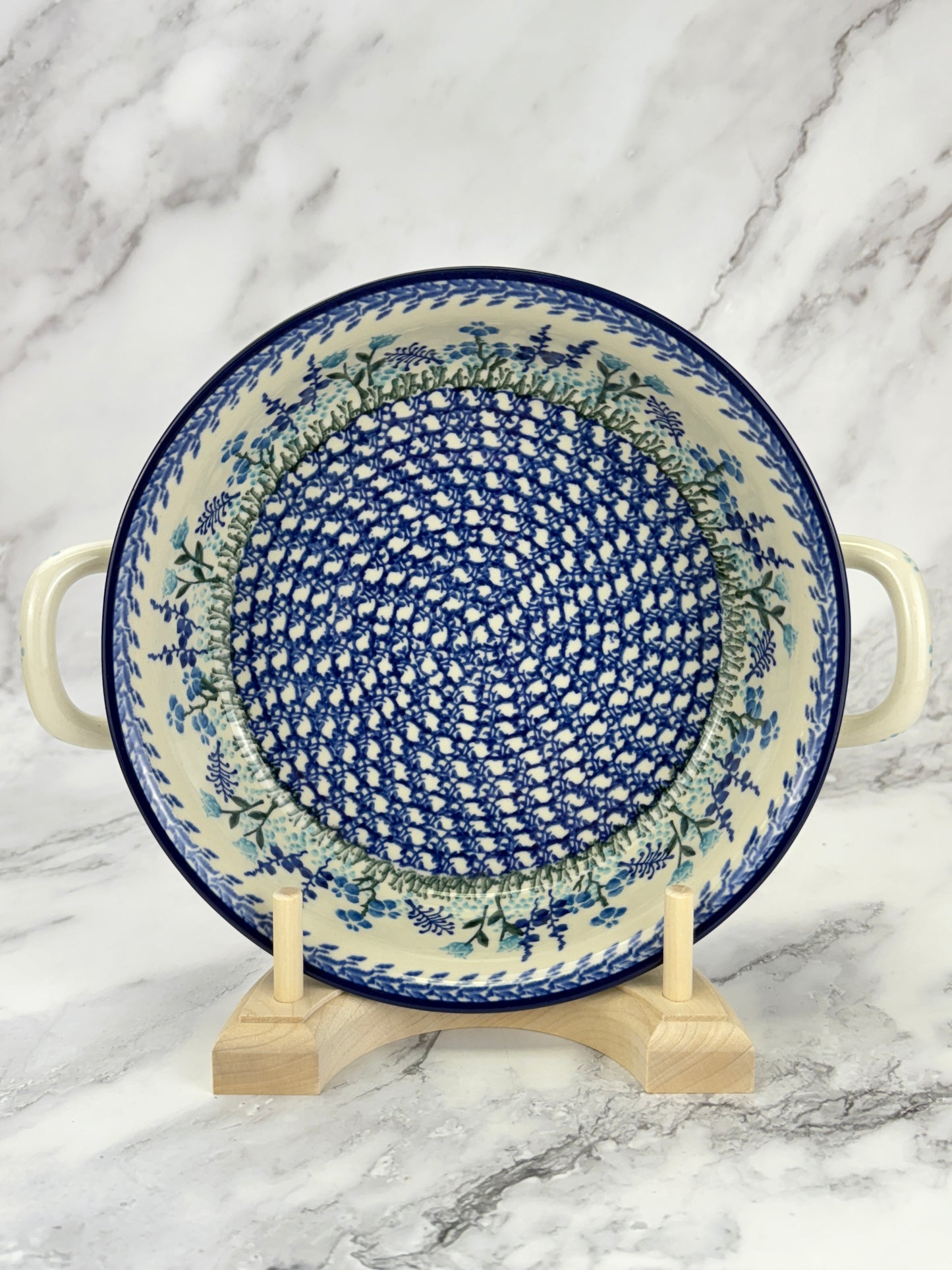 8" Round Baker With Handles - Shape 419 - Pattern 2898